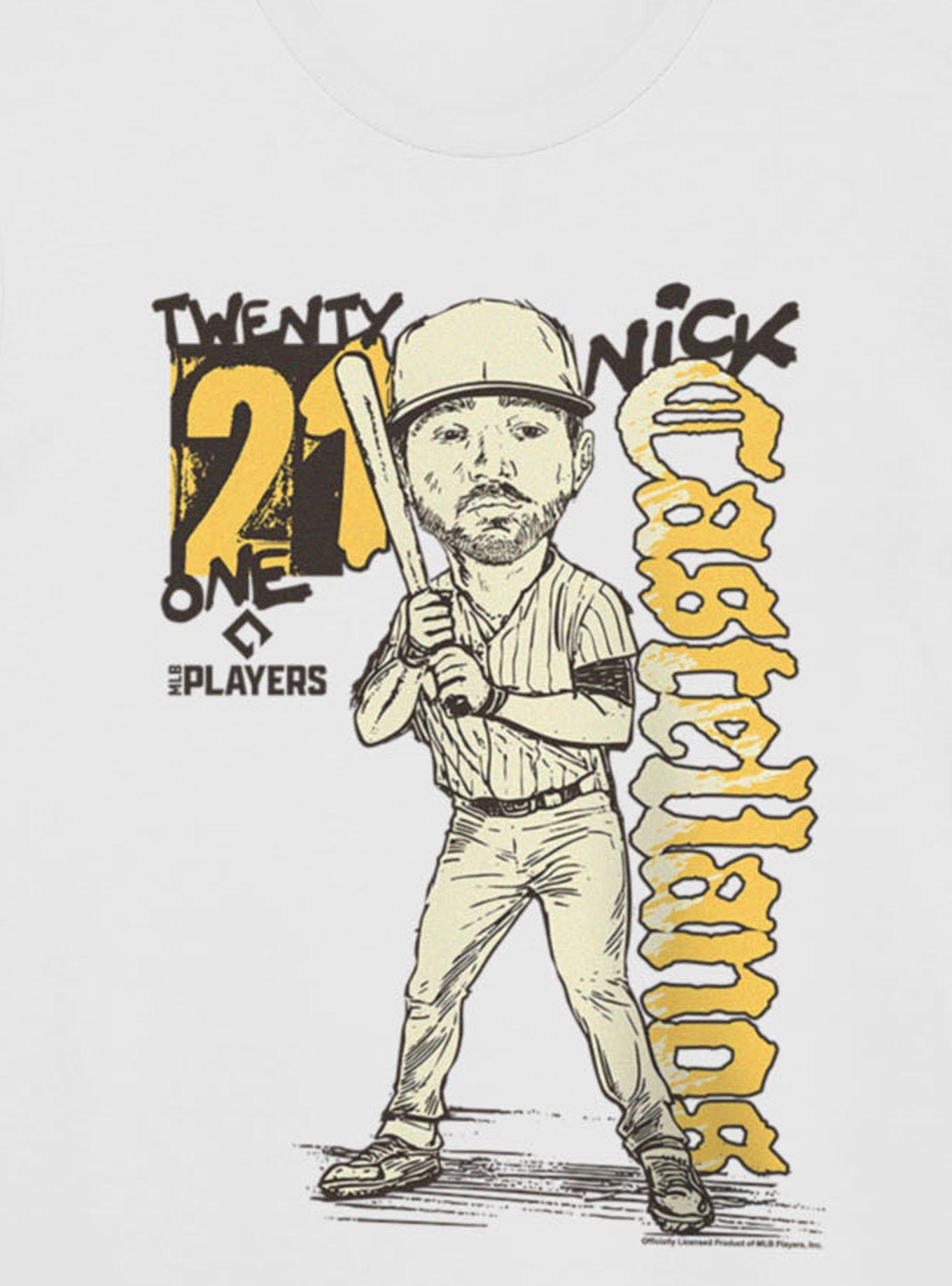 MLB San Diego Padres Nick Castellanos Batter Pose Caricature 21 T-Shirt Box Lunch Exclusive, , hi-res