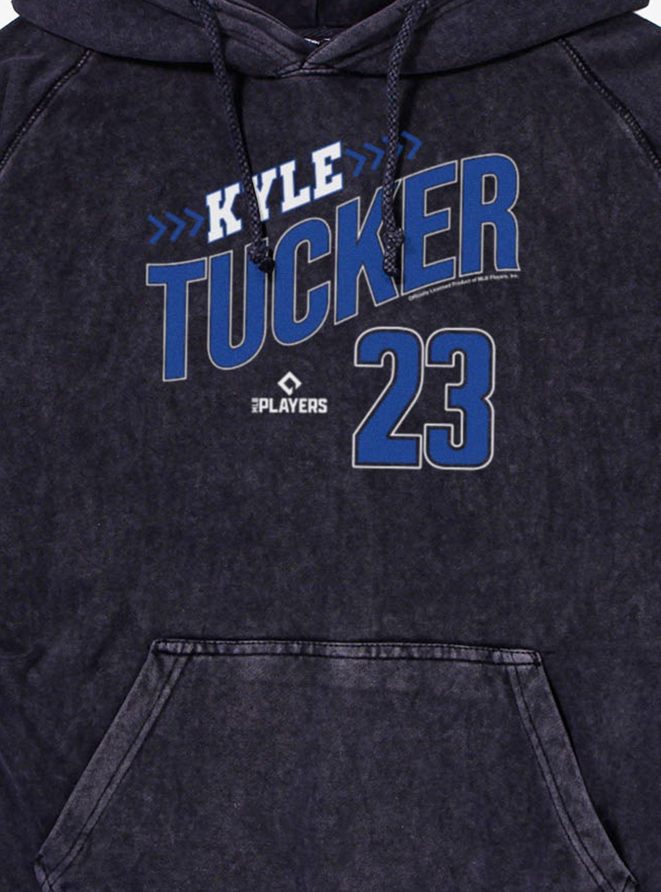 MLB Los Angeles Dodgers Kyle Tucker Swoop Arrows 23 Vintage Mineral Washed Hoodie Box Lunch Exclusive, , hi-res