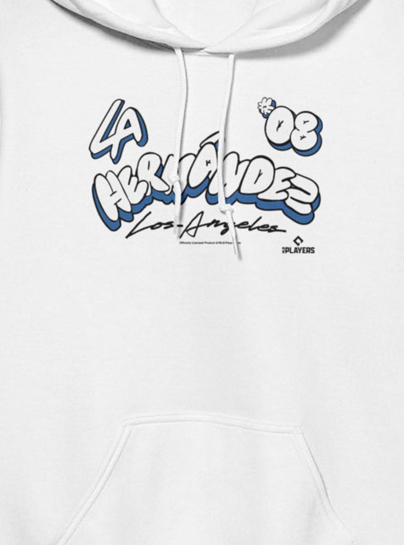 MLB Los Angeles Dodgers Enrique Kike Hernandez Bubble Letters 08 Hoodie Box Lunch Exclusive, , hi-res