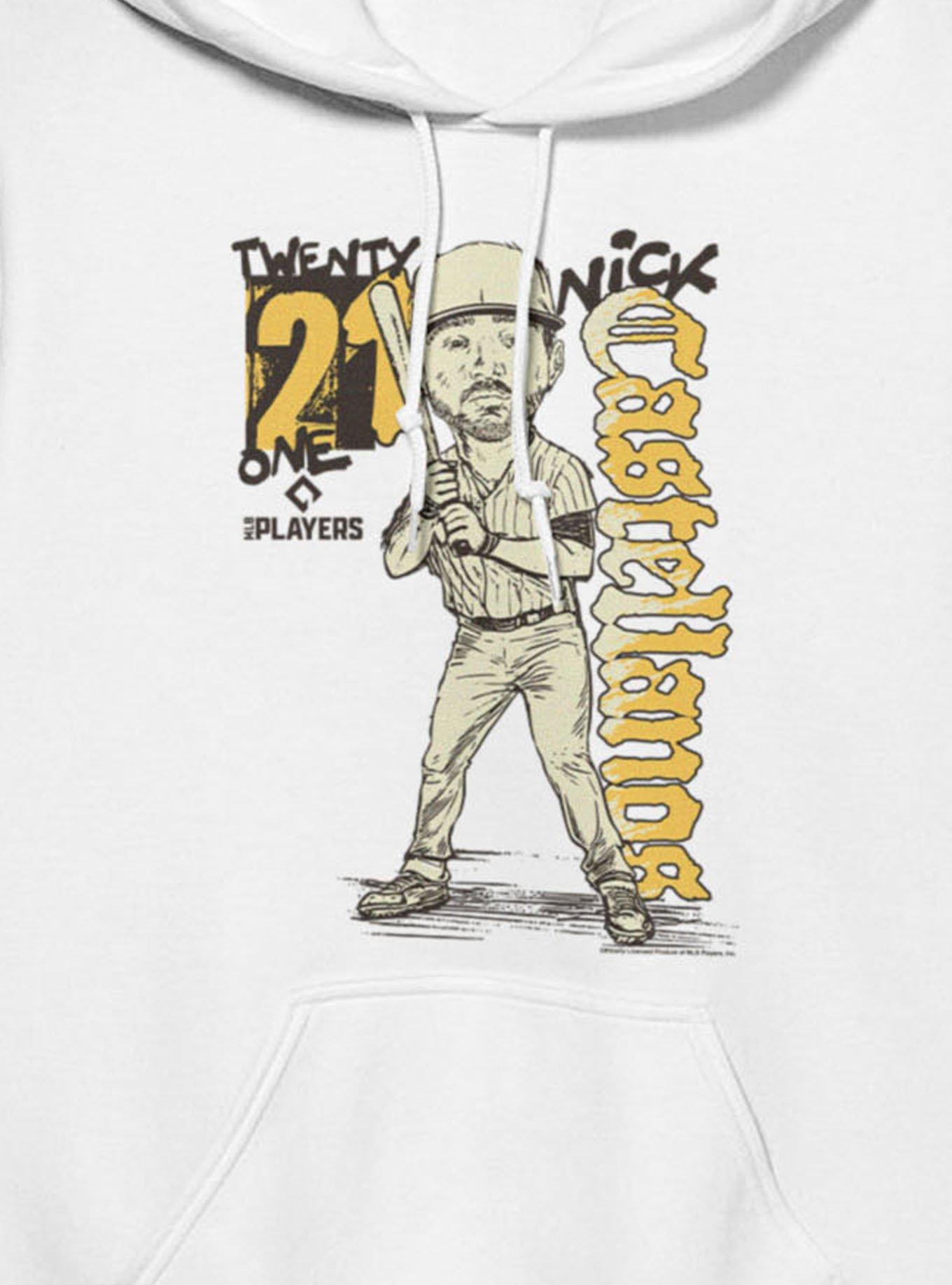 MLB San Diego Padres Nick Castellanos Batter Pose Caricature 21 Hoodie Box Lunch Exclusive, , hi-res