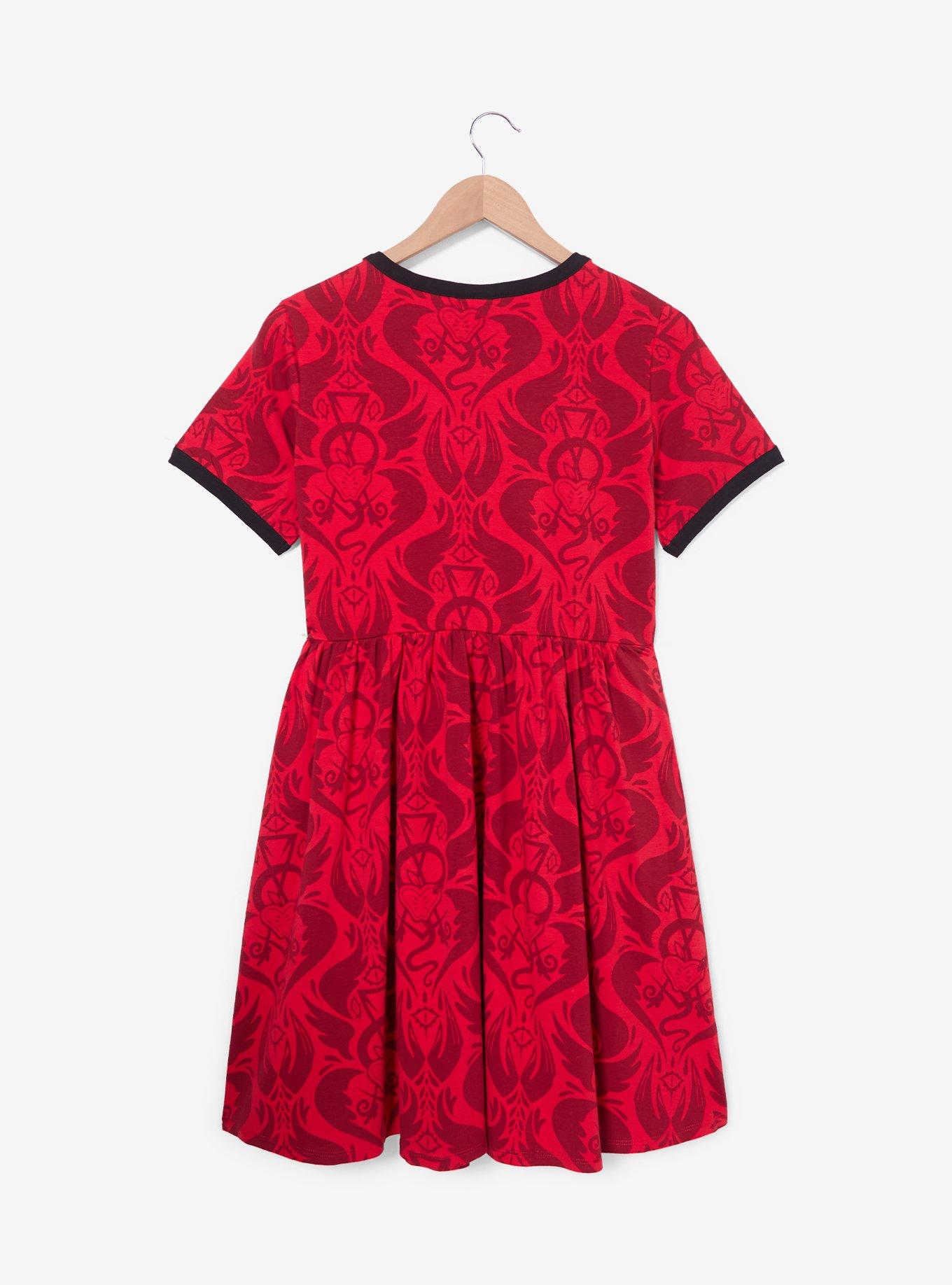 Hazbin Hotel Character Icons Allover Print  Skater Dress - BoxLunch Exclusive, , hi-res