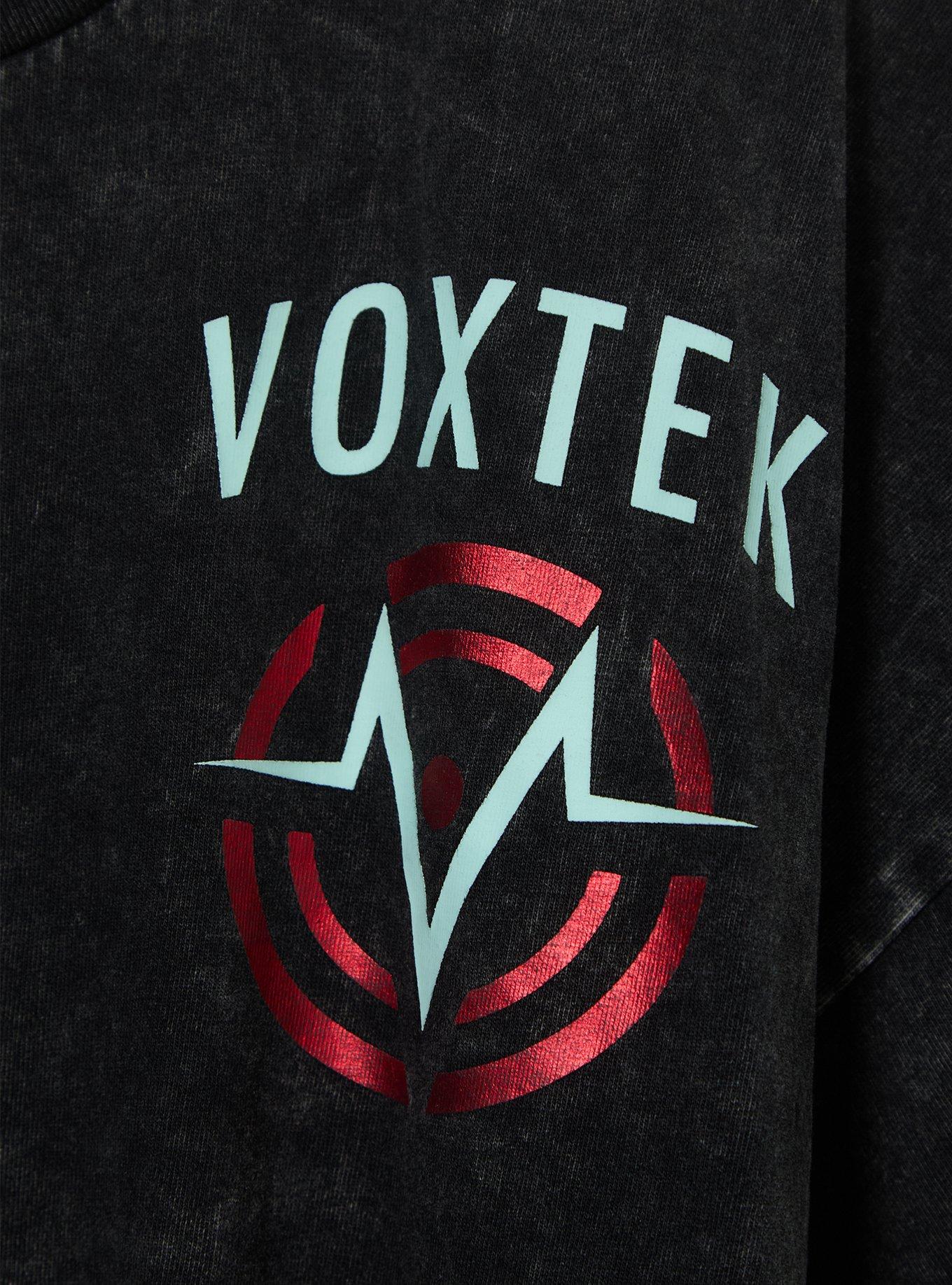 Her Universe Hazbin Hotel Voxtek Graphic T-Shirt, MULTI, alternate