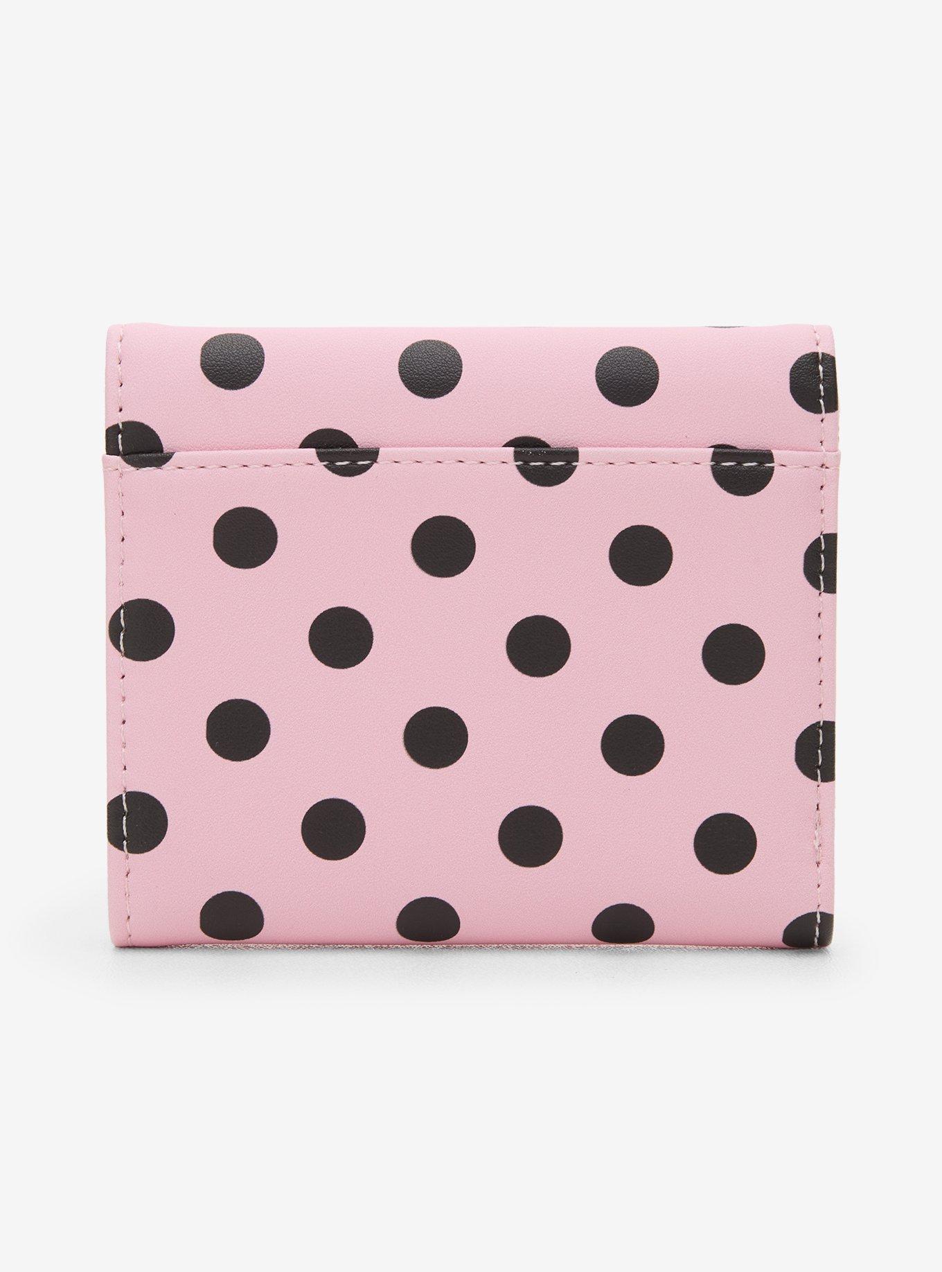 Pink & Black Polka Dot Heart Mini Wallet, , alternate - view 3