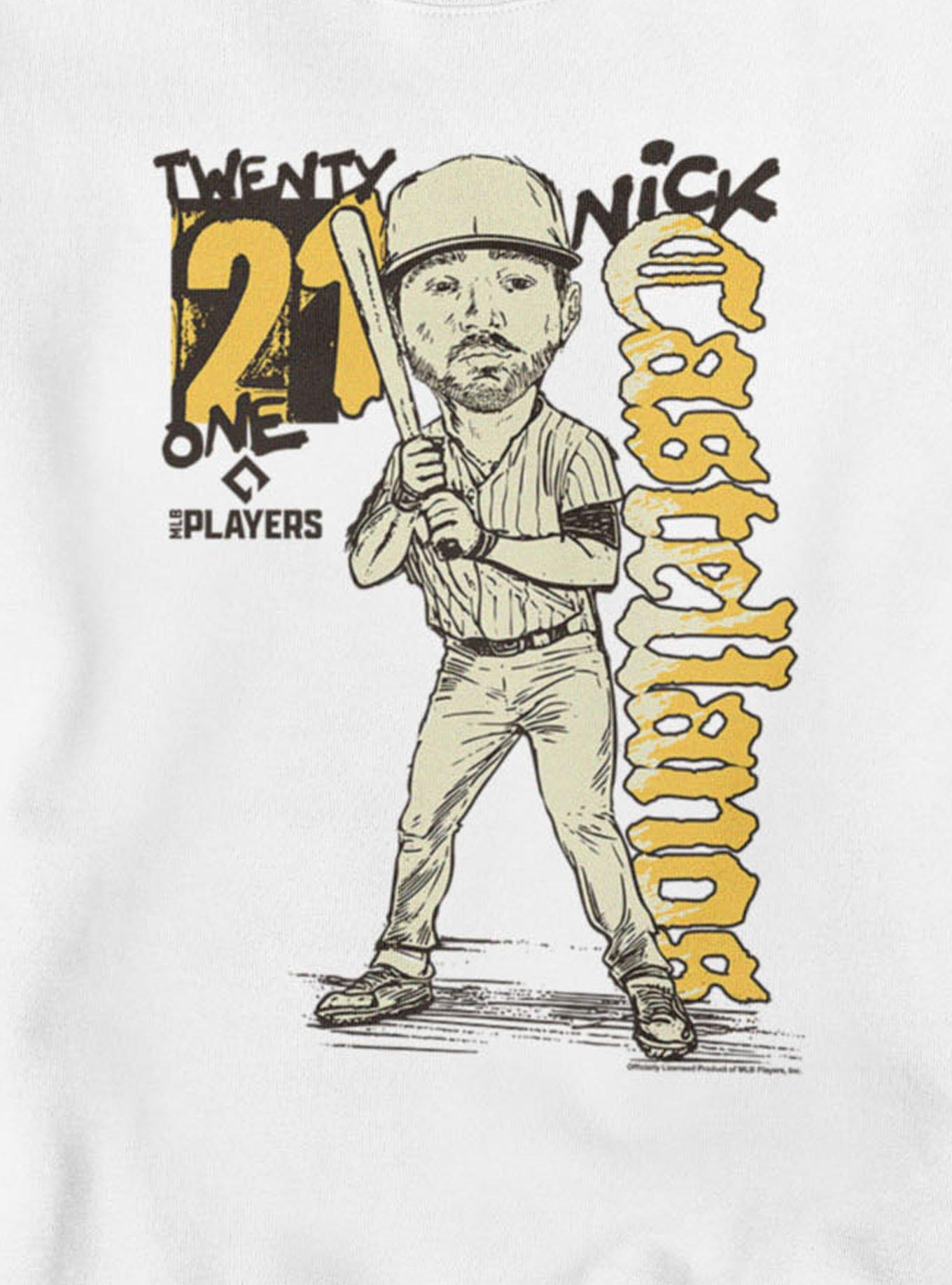MLB San Diego Padres Nick Castellanos Batter Pose Caricature 21 Sweatshirt Her Universe Exclusive, , hi-res