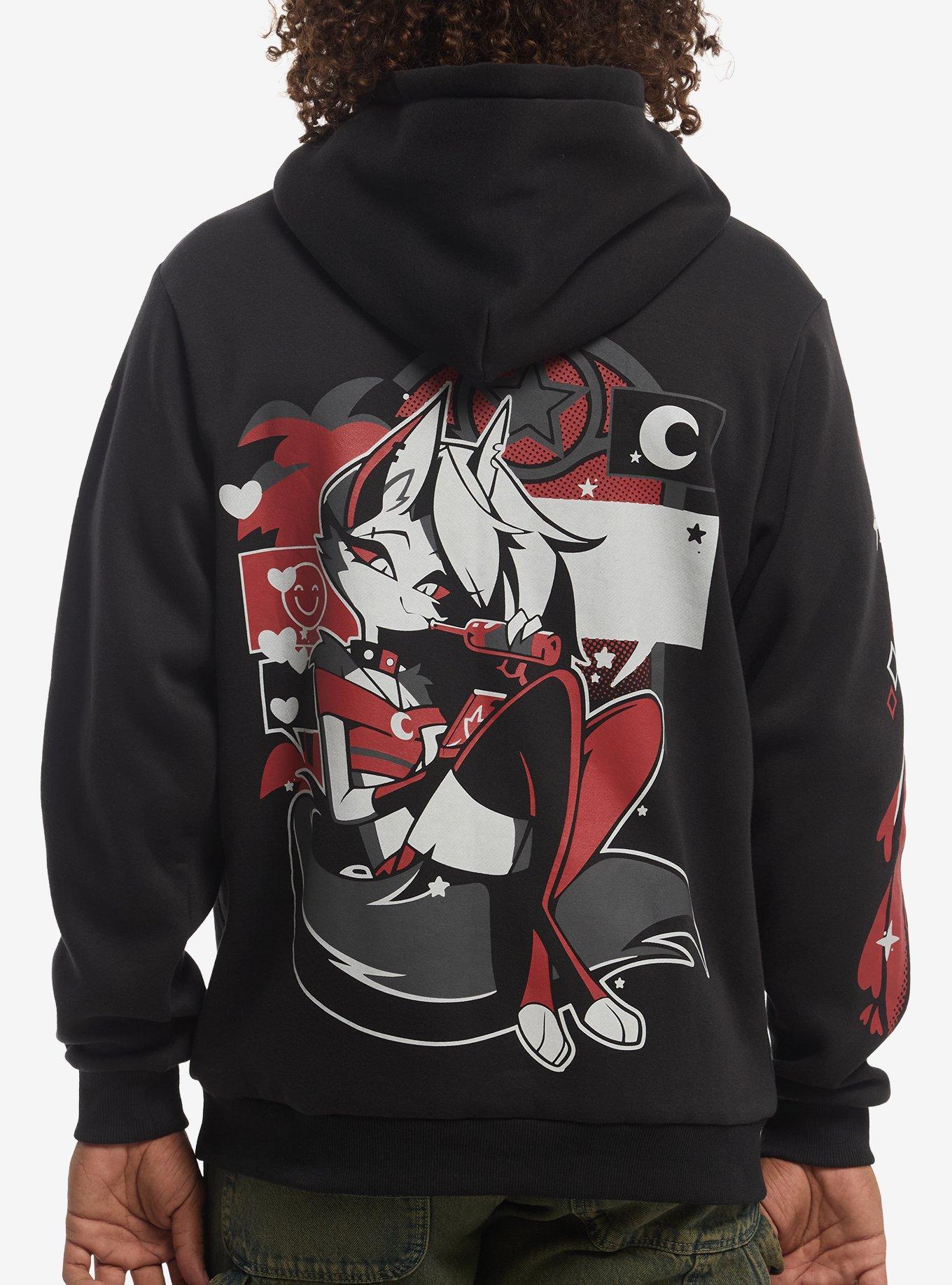 Helluva Boss Chibi Loona Hoodie, BLACK, alternate - view 2