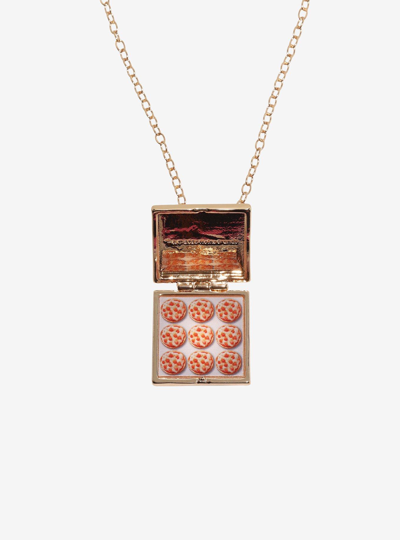 Bagel Bites Box Locket Necklace, , alternate - view 4
