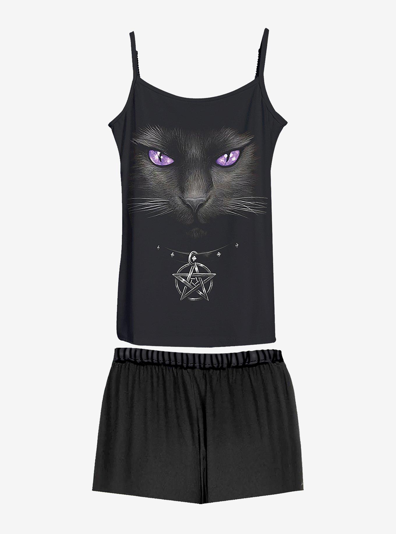 Bright Eyes 4pc Gothic Pajama Set, , hi-res