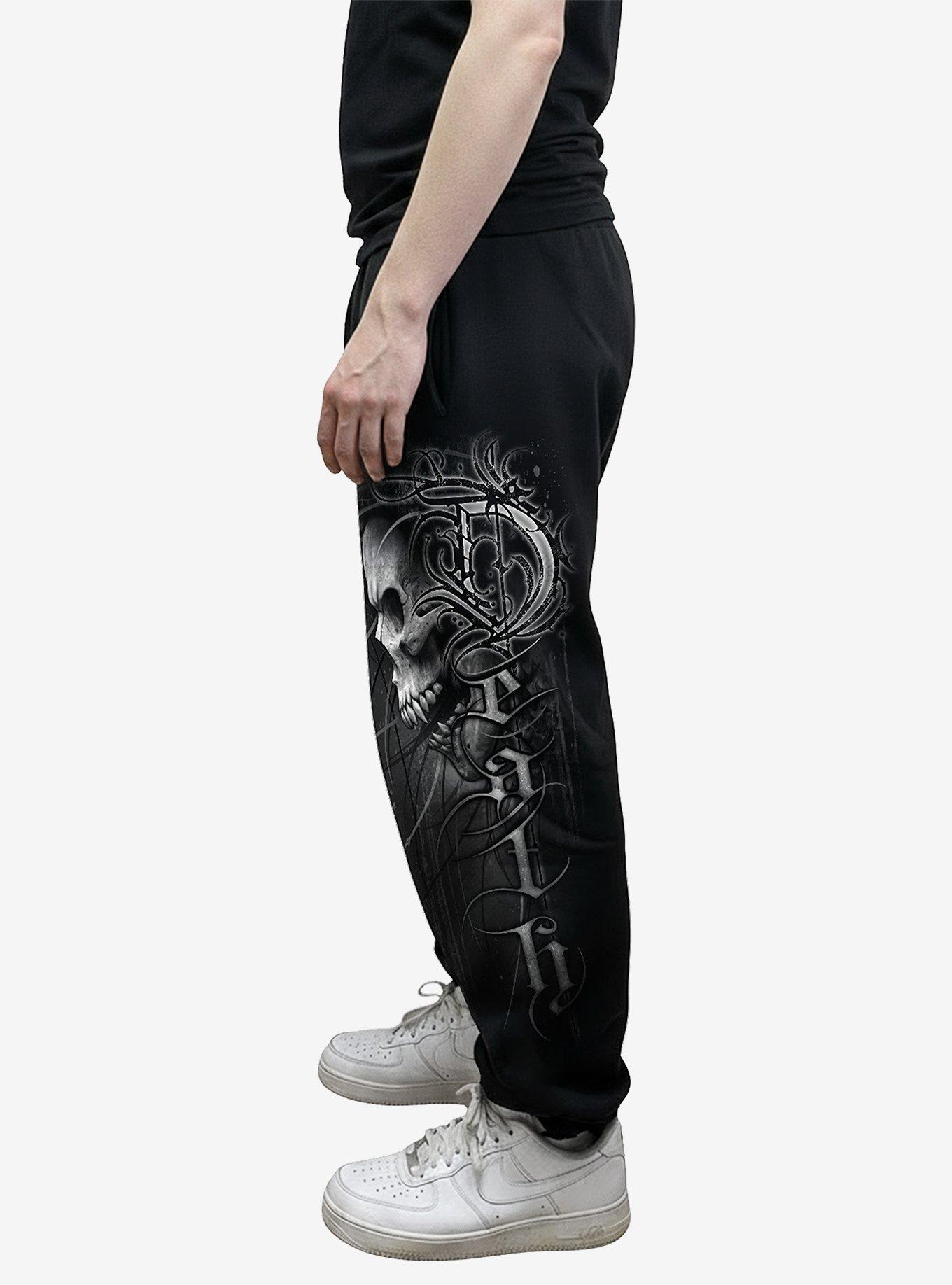 Death Forever Casual Cargo Joggers, BLACK, alternate