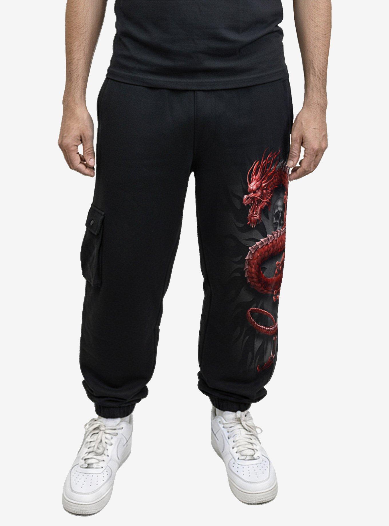Crimson Dragon Casual Cargo Joggers, , hi-res