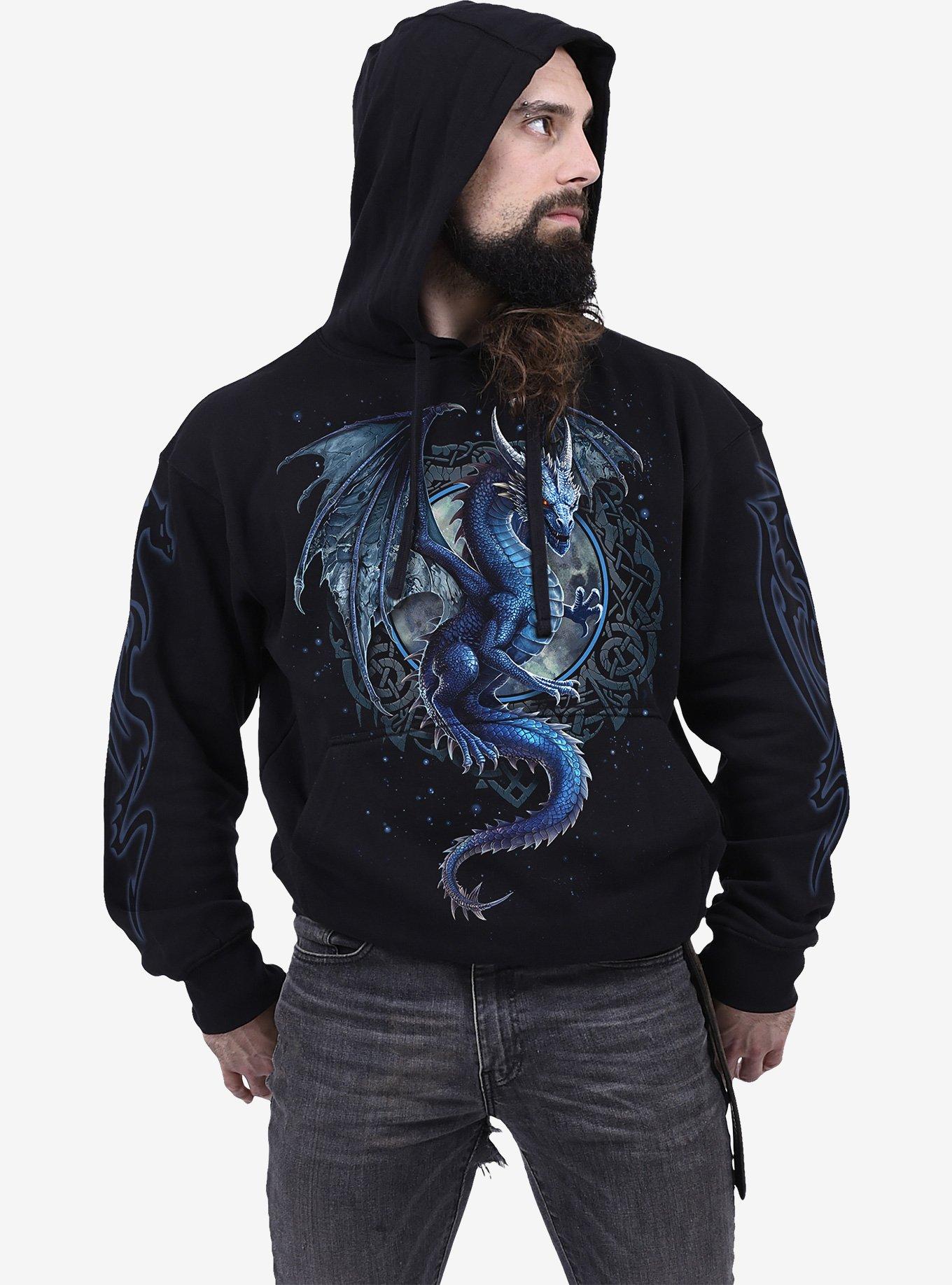 Storm Dragon Hoodie, BLACK, alternate - view 3