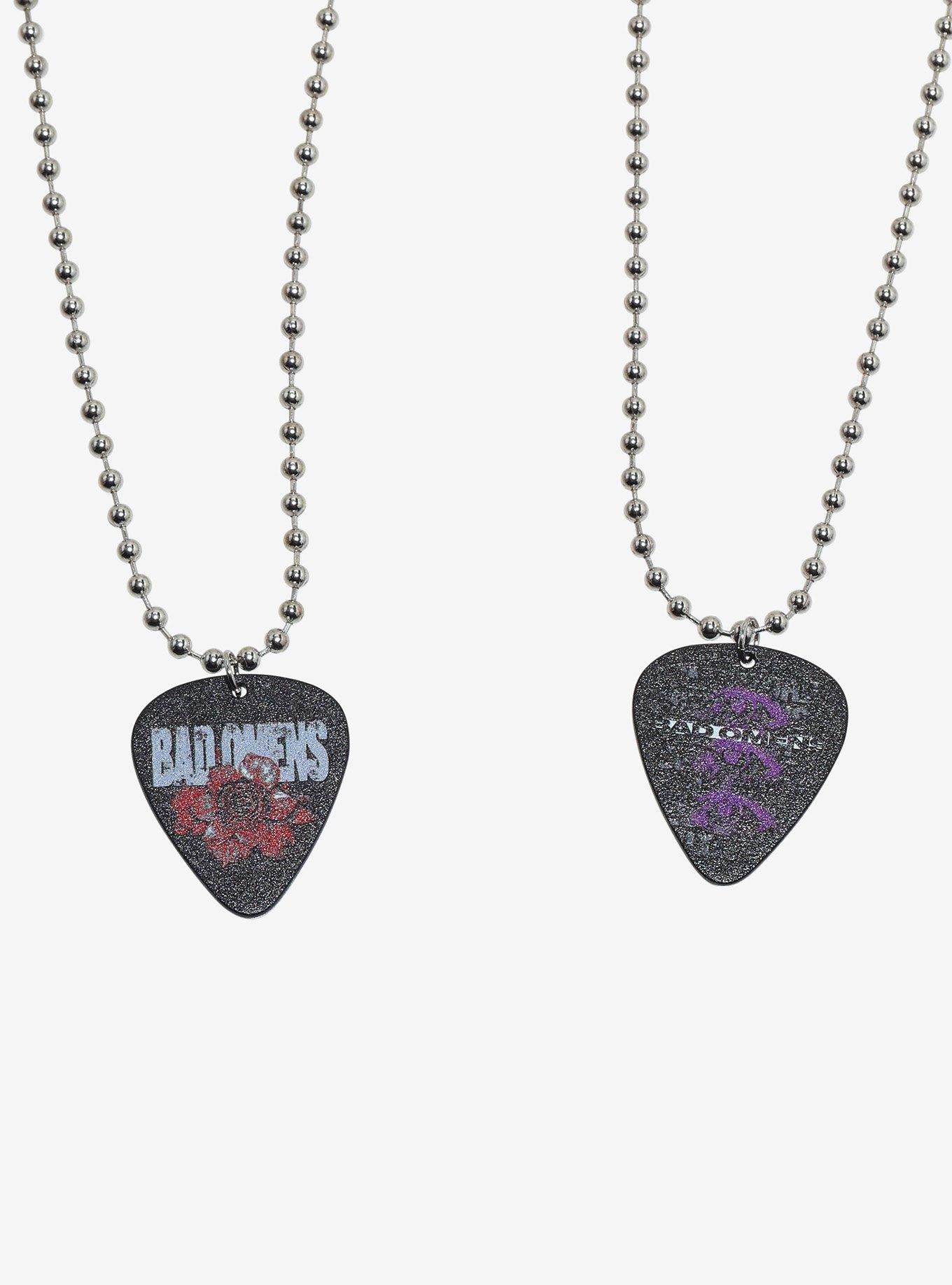 Bad Omens Guitar Pick Best Friend Necklace Set, , alternate - view 3