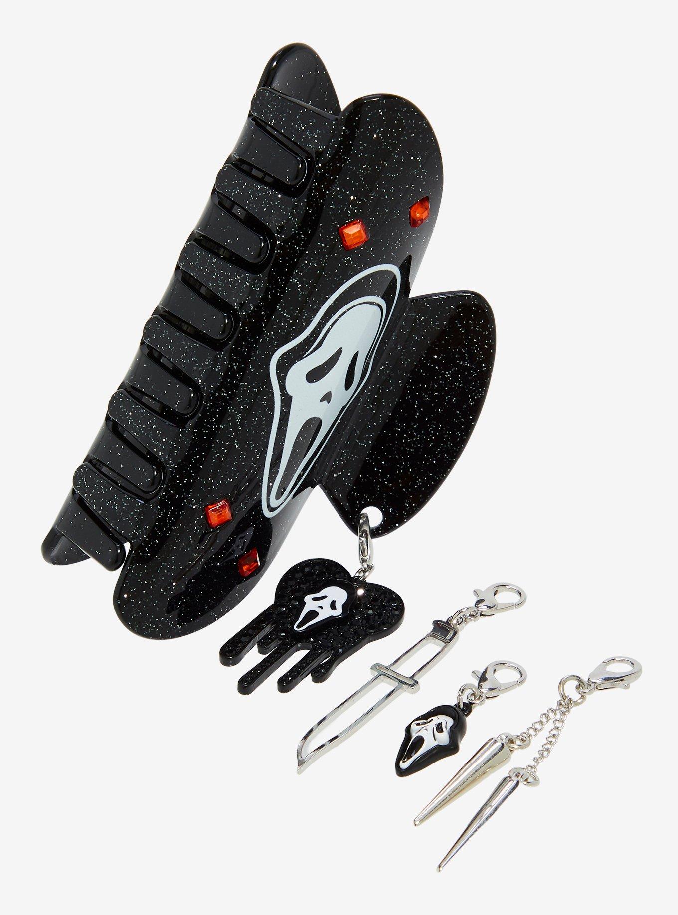 Ghost Face Claw Hair Clip With Interchangeable Charms, , alternate - view 3