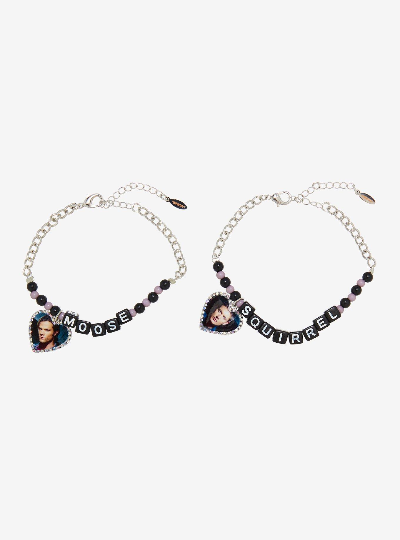Supernatural Sam & Dean Moose & Squirrel Best Friend Bead Bracelet Set, , alternate - view 2