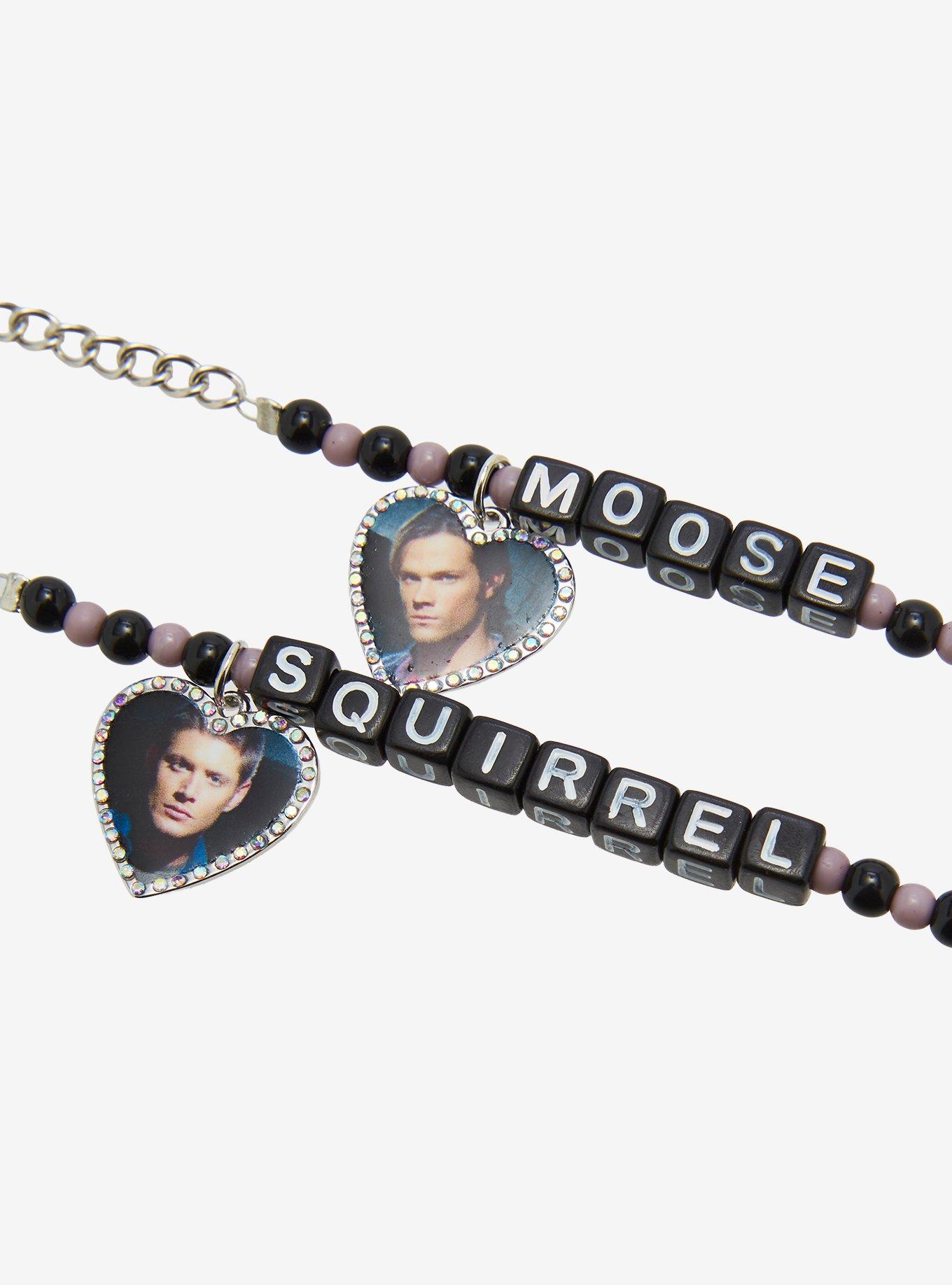 Supernatural Sam & Dean Moose & Squirrel Best Friend Bead Bracelet Set, , alternate - view 3