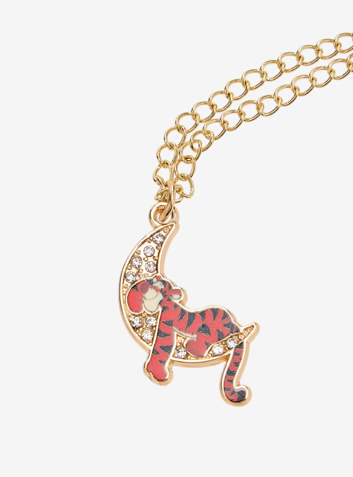 Disney Winnie The Pooh Tigger Moon Necklace, , alternate - view 3