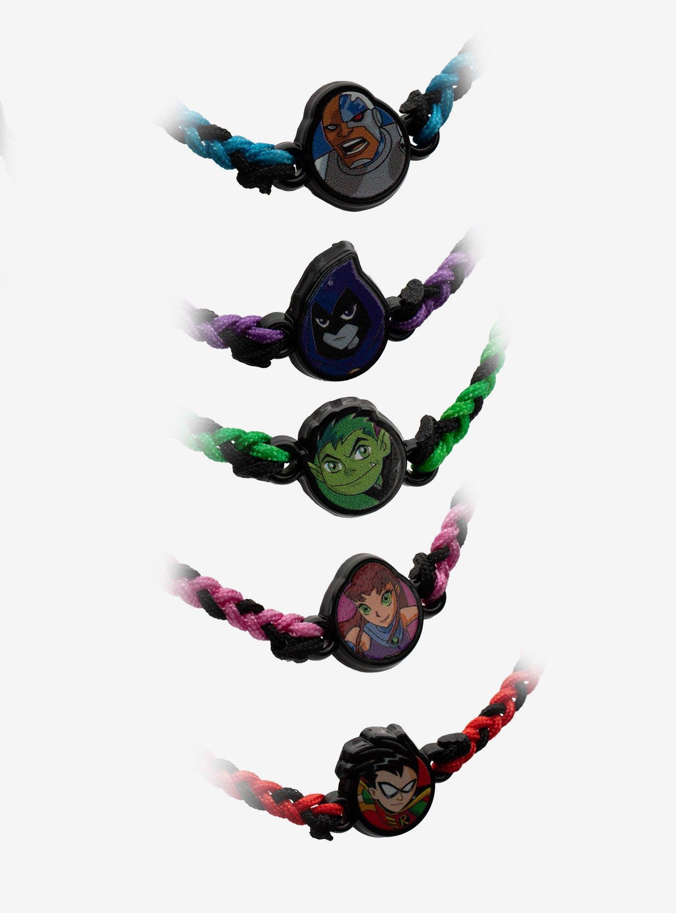 DC Comics Teen Titans Team Cord Bracelet Set, , alternate - view 3