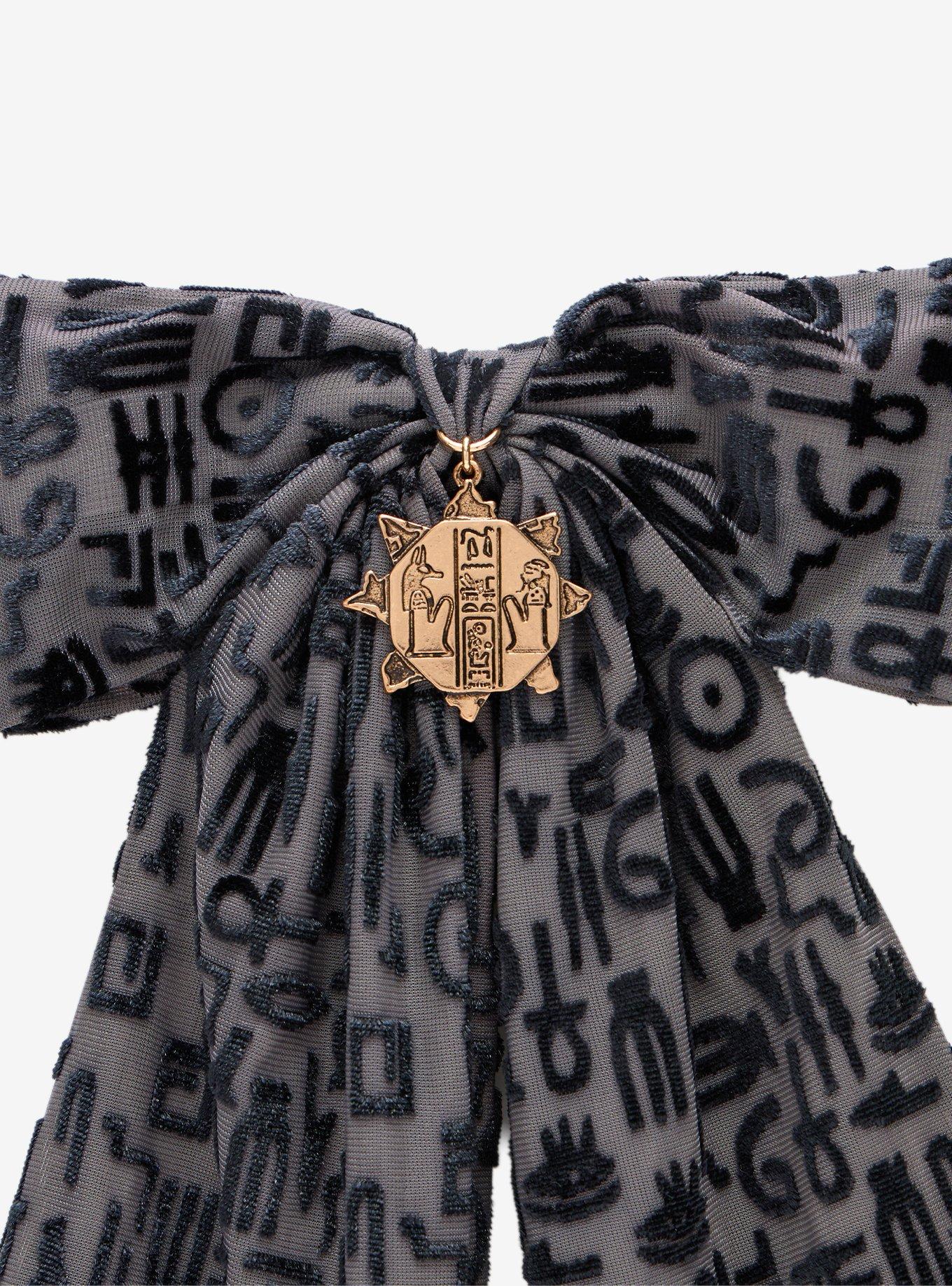 The Mummy Hieroglyphics Velvet Hair Bow, , alternate - view 3