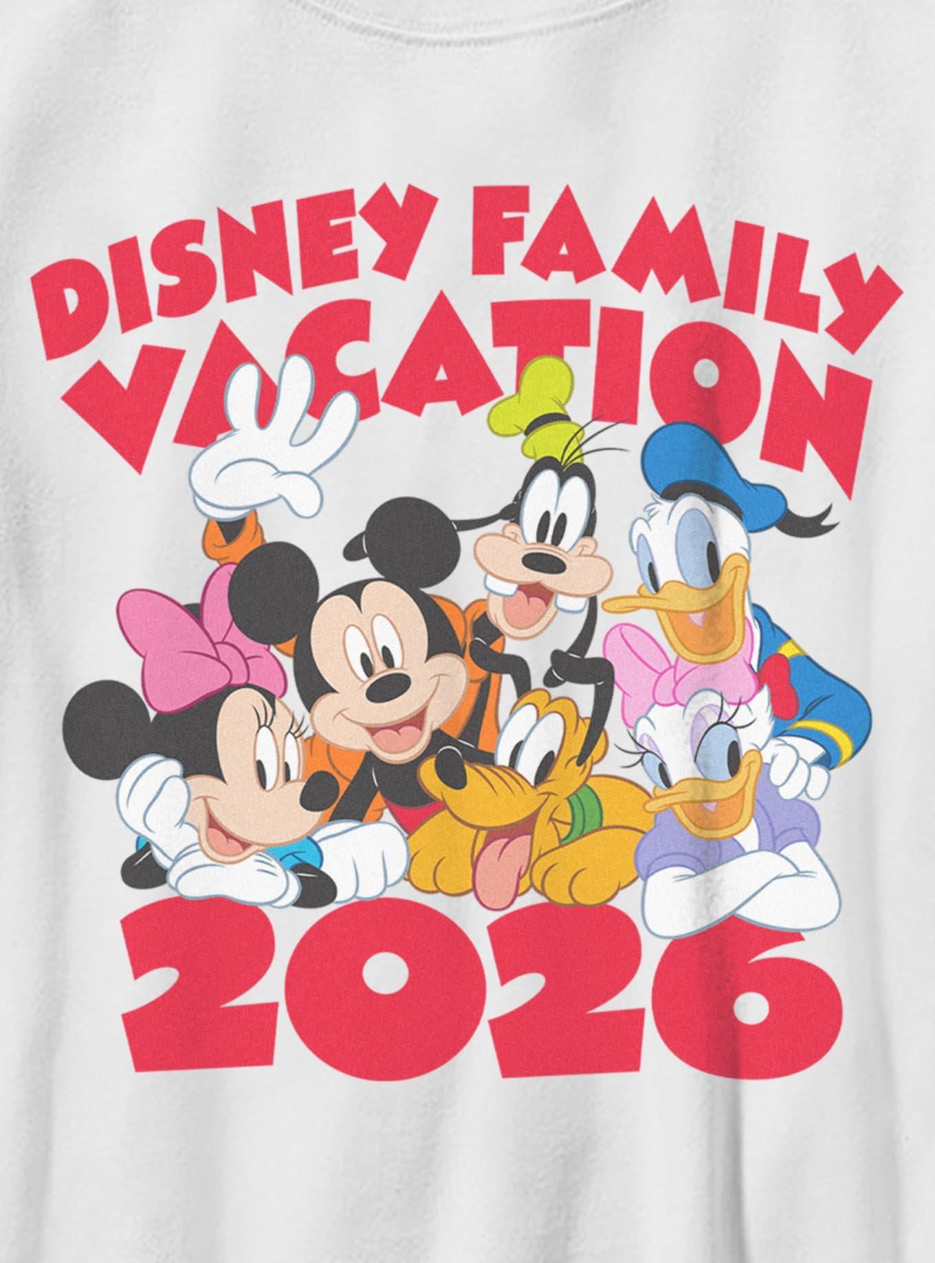 Disney Mickey Mouse & Friends Family Vacation 2026 Together Youth T-Shirt