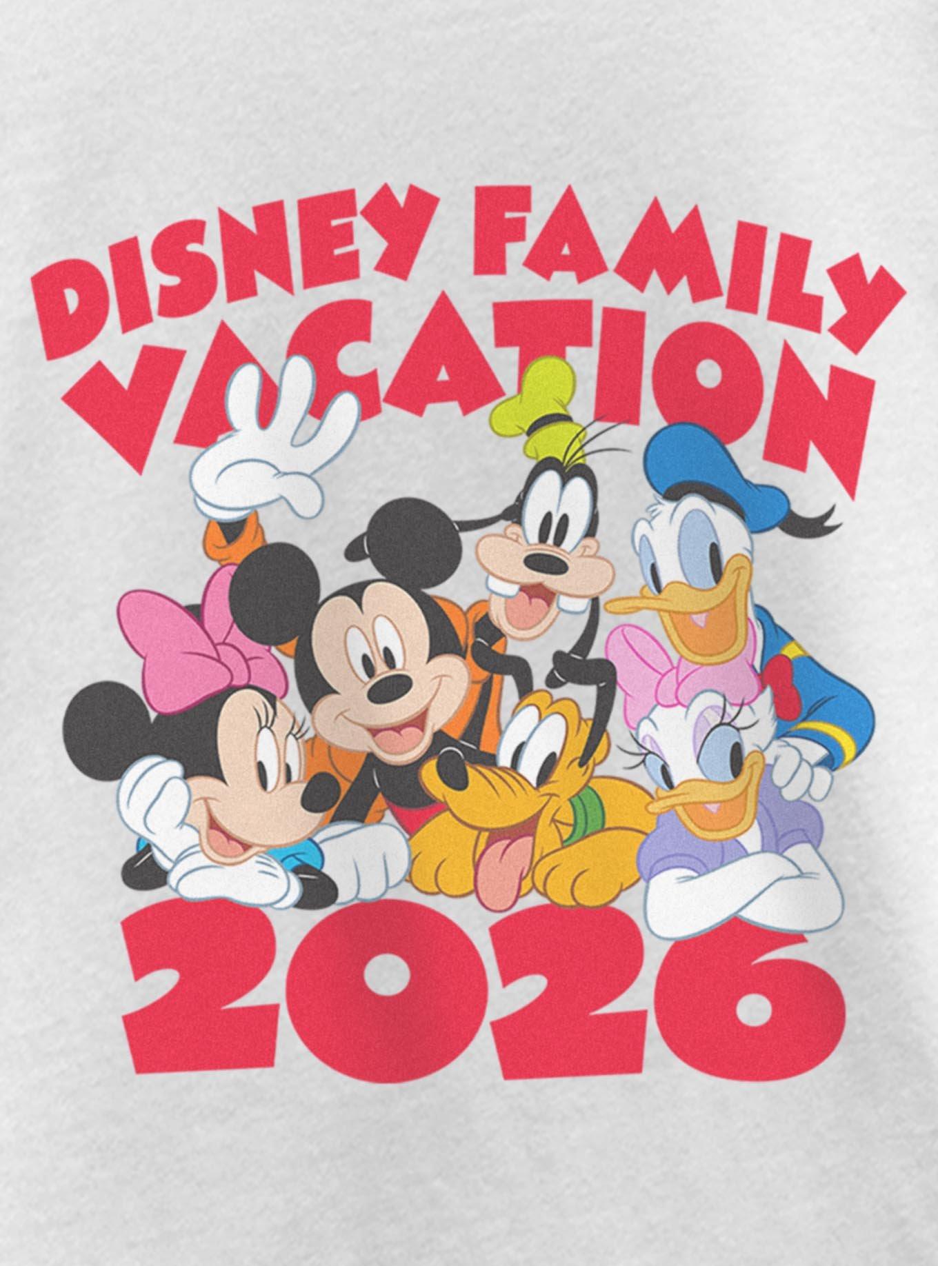 Disney Mickey Mouse & Friends Family Vacation 2026 Together Youth Girls T-Shirt, , hi-res