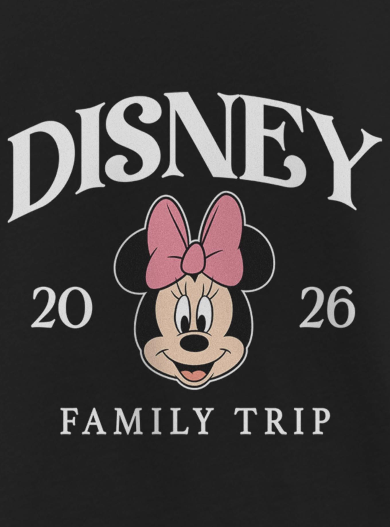 Disney Minnie Mouse Face Disney Family Trip 2026 Youth Girls T-Shirt, , hi-res