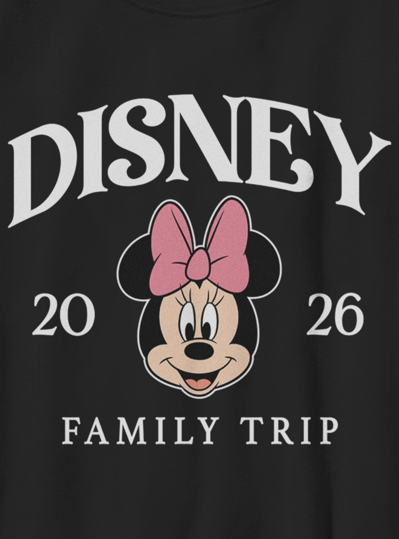 Disney Minnie Mouse Face Disney Family Trip 2026 Youth T-Shirt, , hi-res