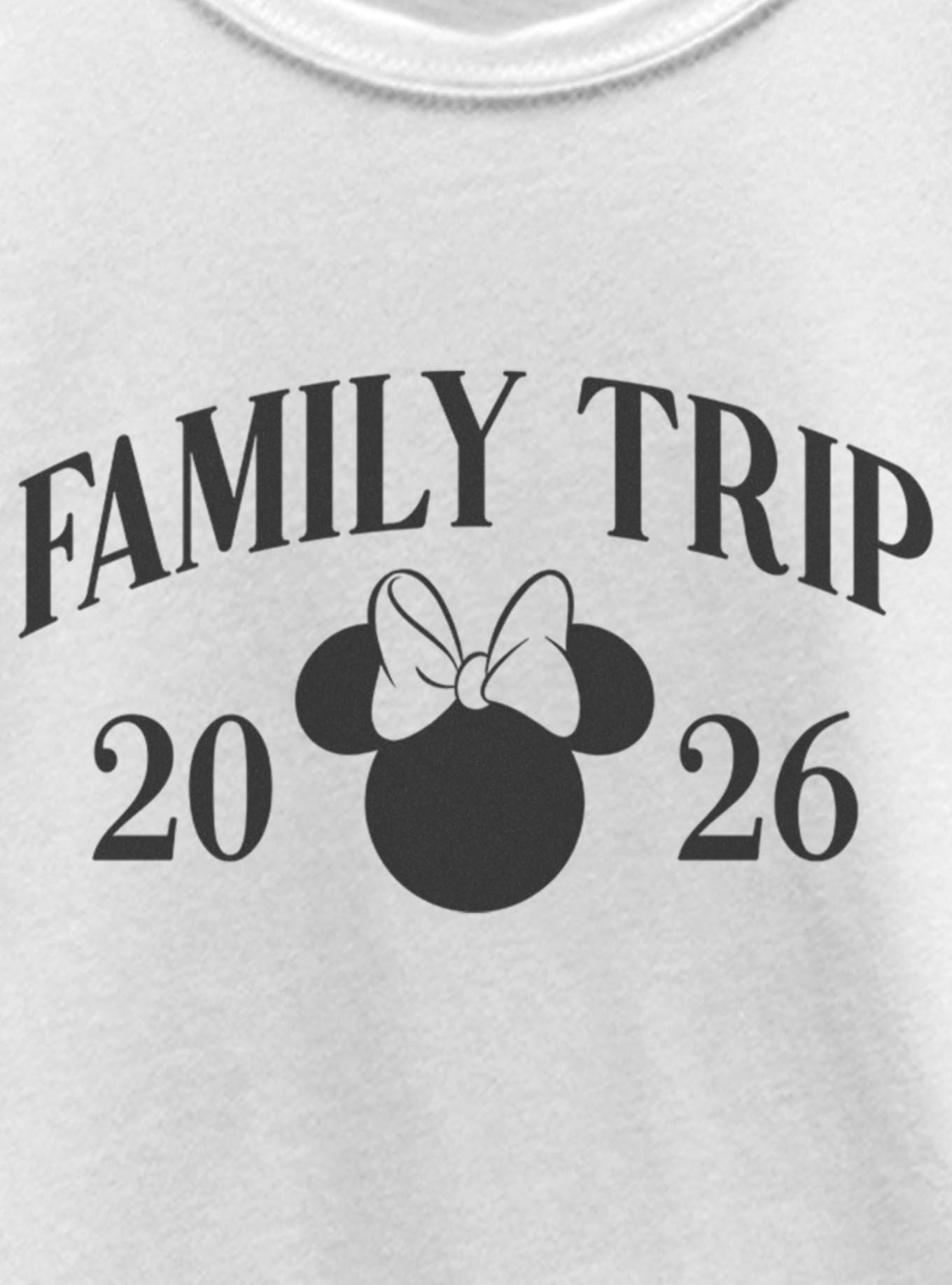 Disney Minnie Mouse Head Family Trip 2026 Youth Girls T-Shirt, , hi-res