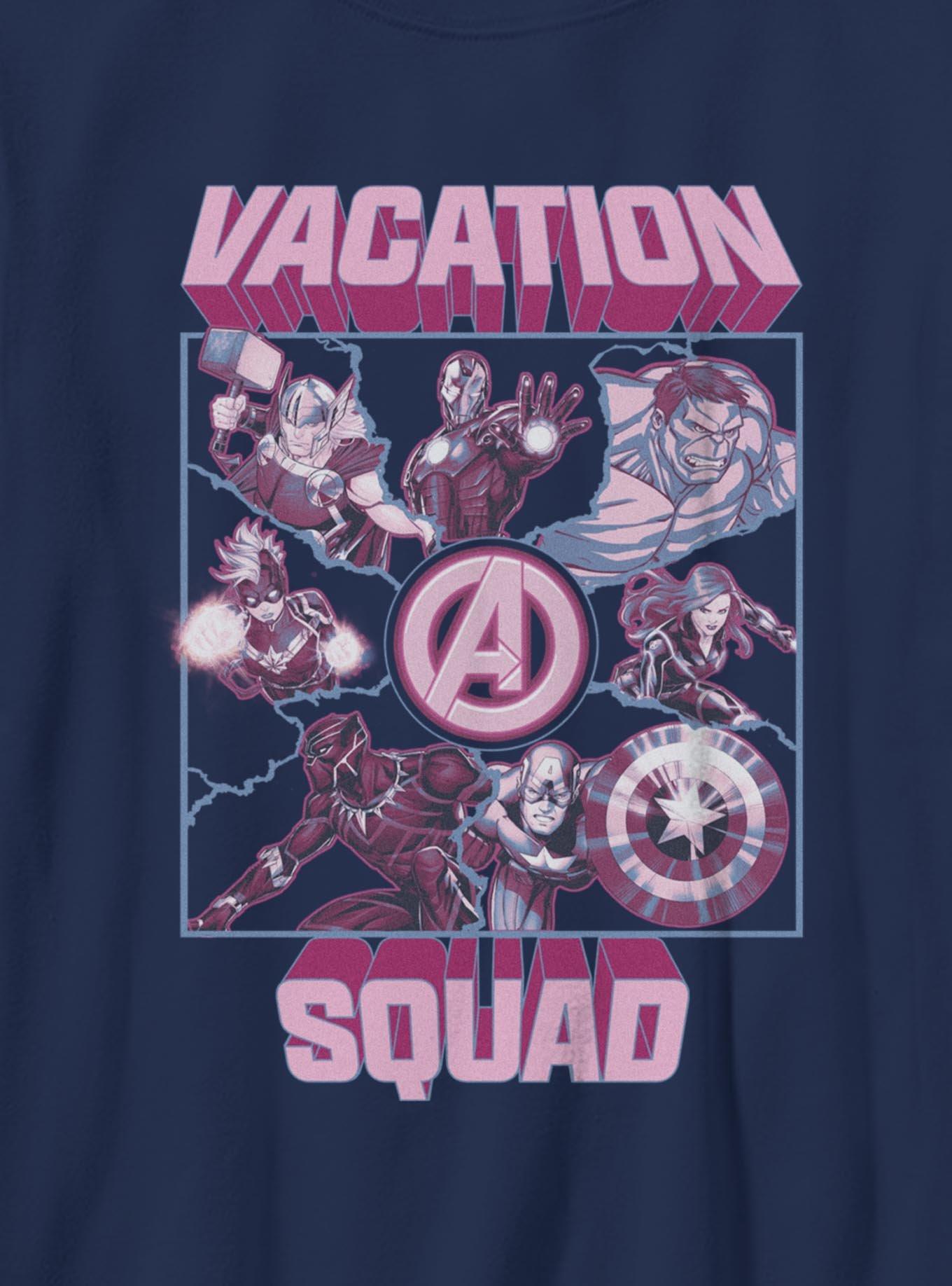 Marvel Avengers Vacation Squad Square Youth T-Shirt, , hi-res
