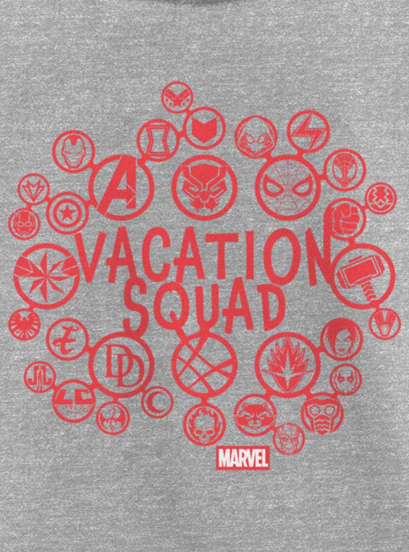 Marvel Avengers Vacation Squad Logo Icons Youth Girls T-Shirt