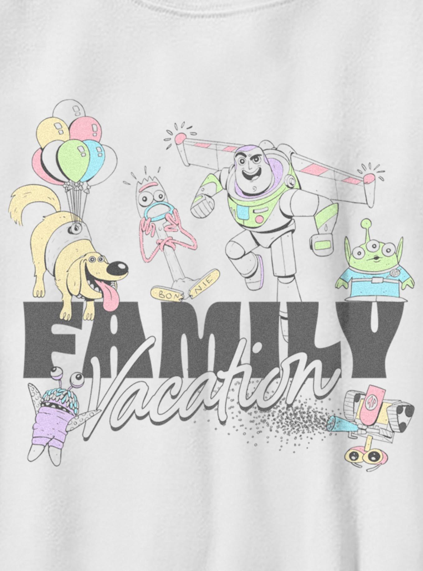 Disney Pixar Family Vacation Characters Youth T-Shirt, , hi-res
