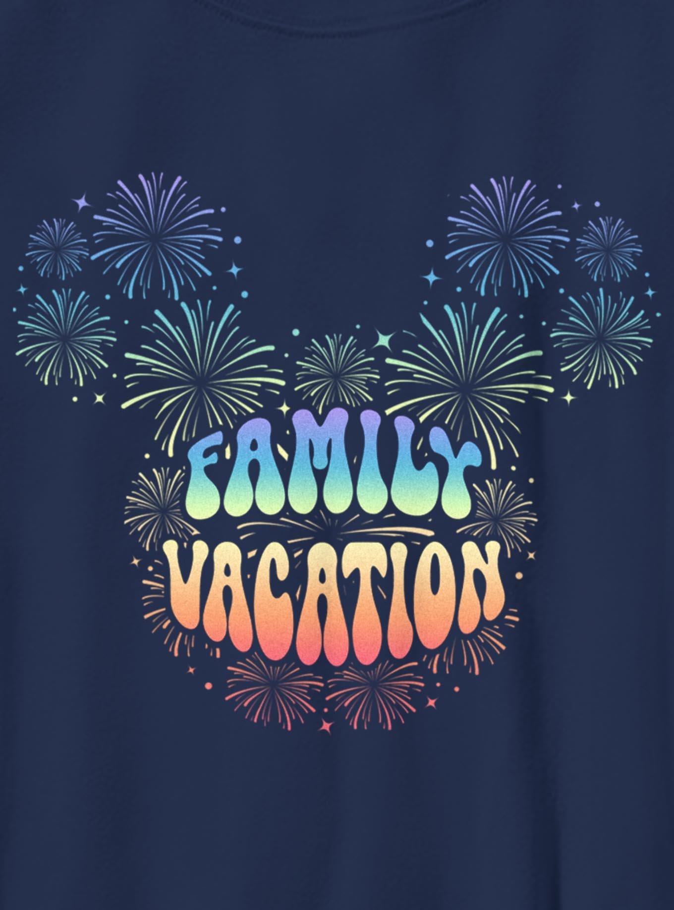 Disney Mickey Mouse Head Family Vaction Fireworks Youth T-Shirt, , hi-res