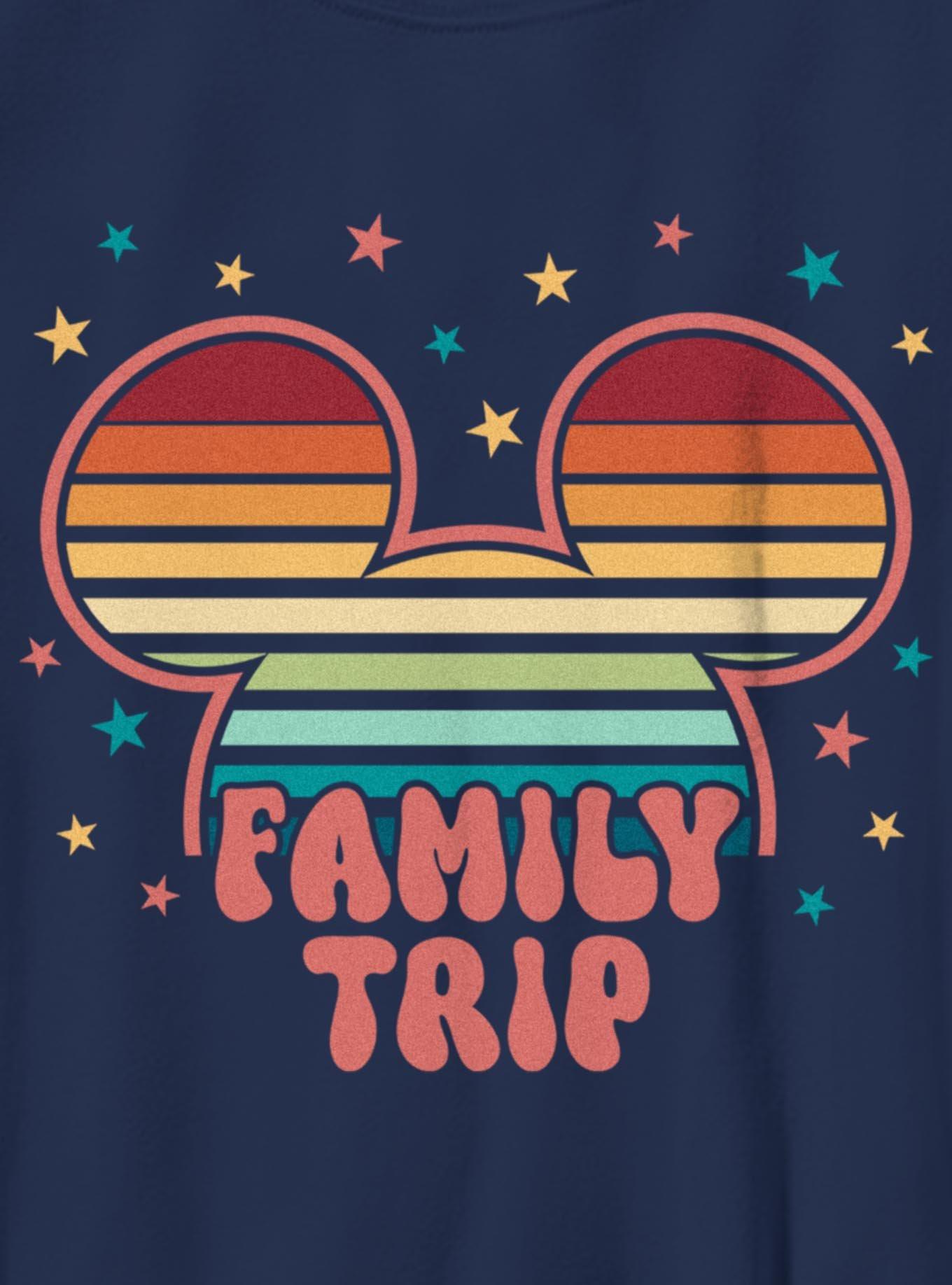 Disney Mickey Mouse Head Colorful Stars Family Trip Youth T-Shirt, , hi-res