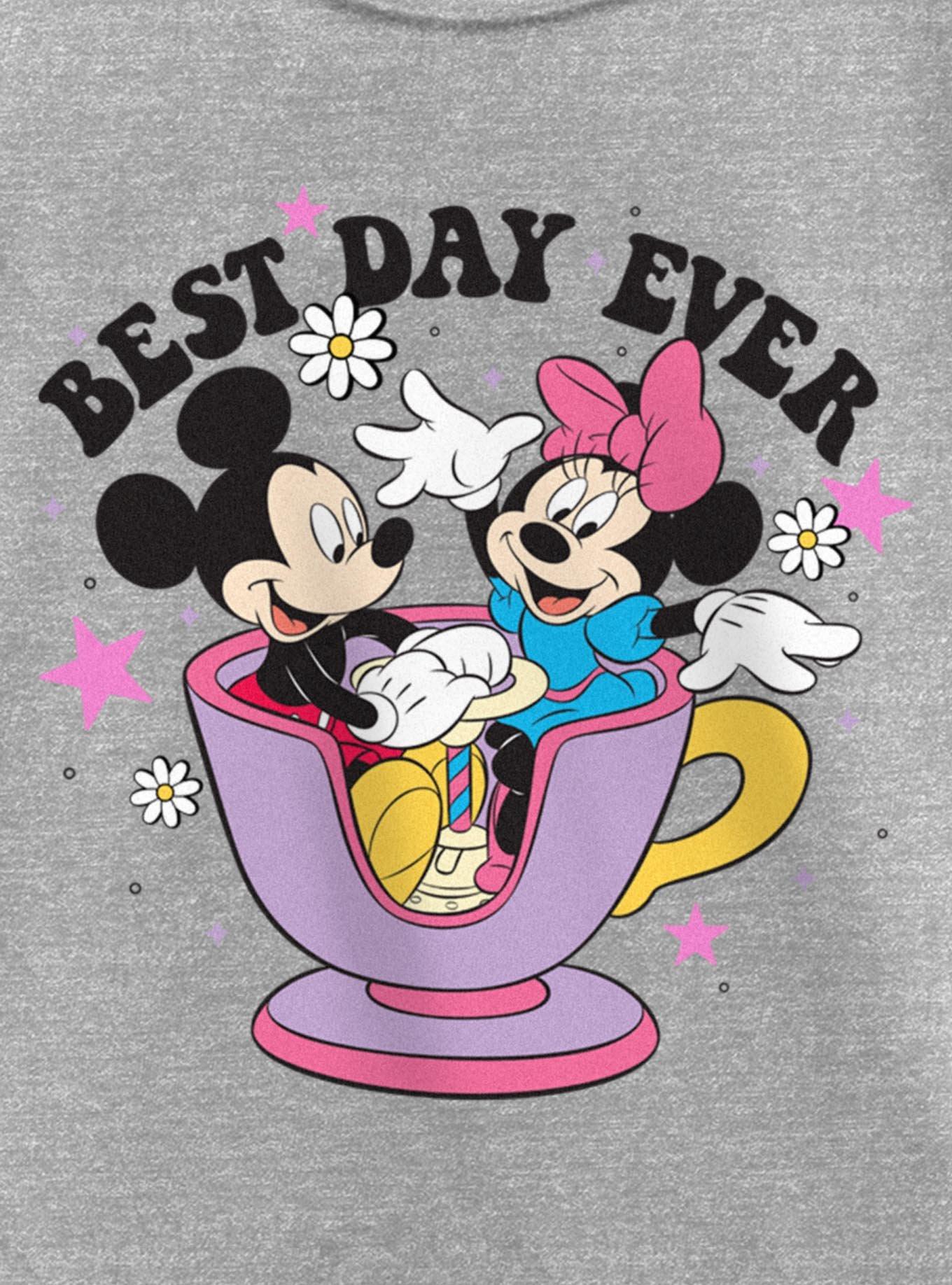 Disney Mickey Mouse & Minnie Best Day Ever Youth Girls T-Shirt
