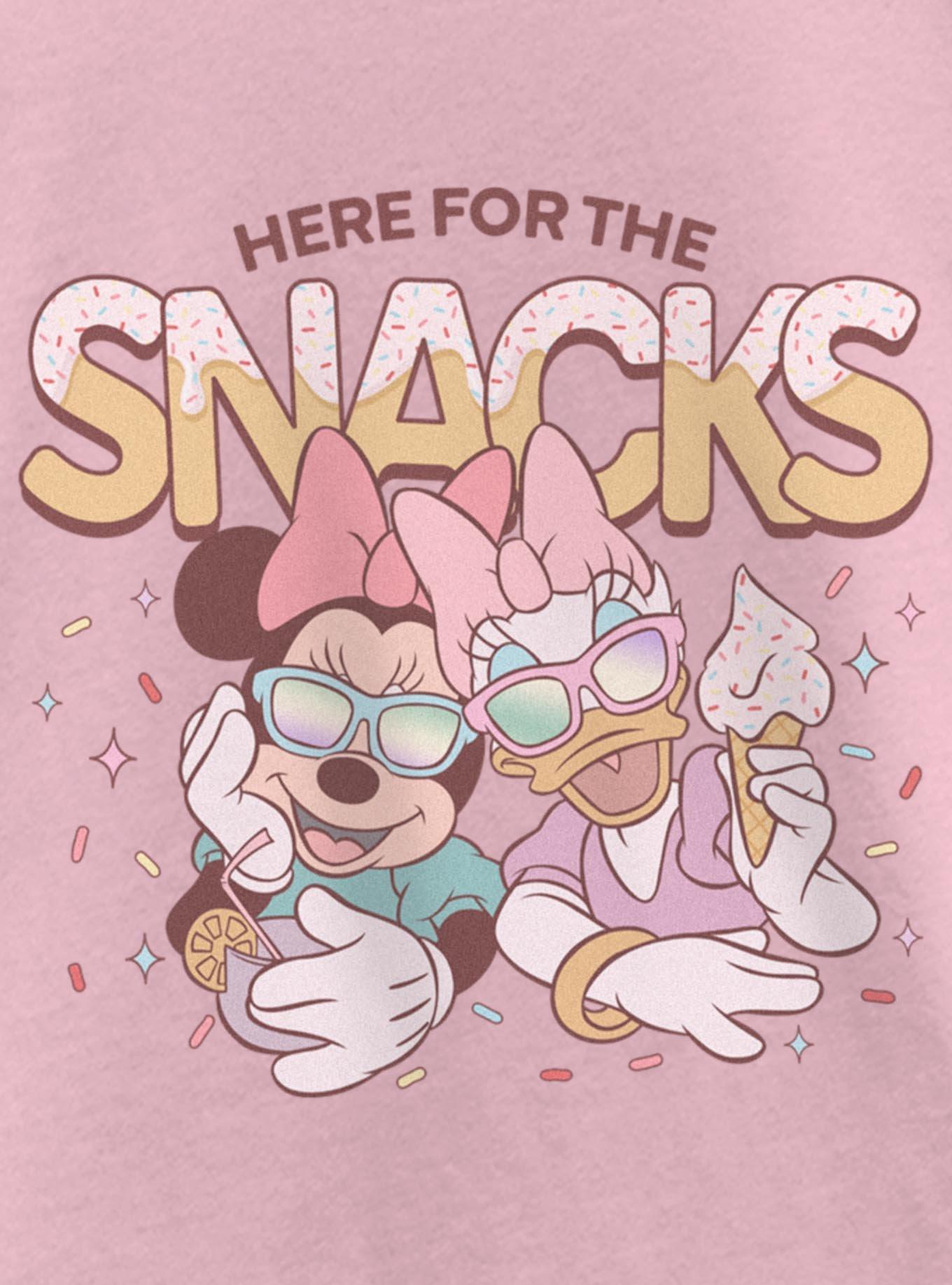 Disney Minnie Mouse & Daisy Duck Here For The Snacks Youth Girls T-Shirt, , hi-res