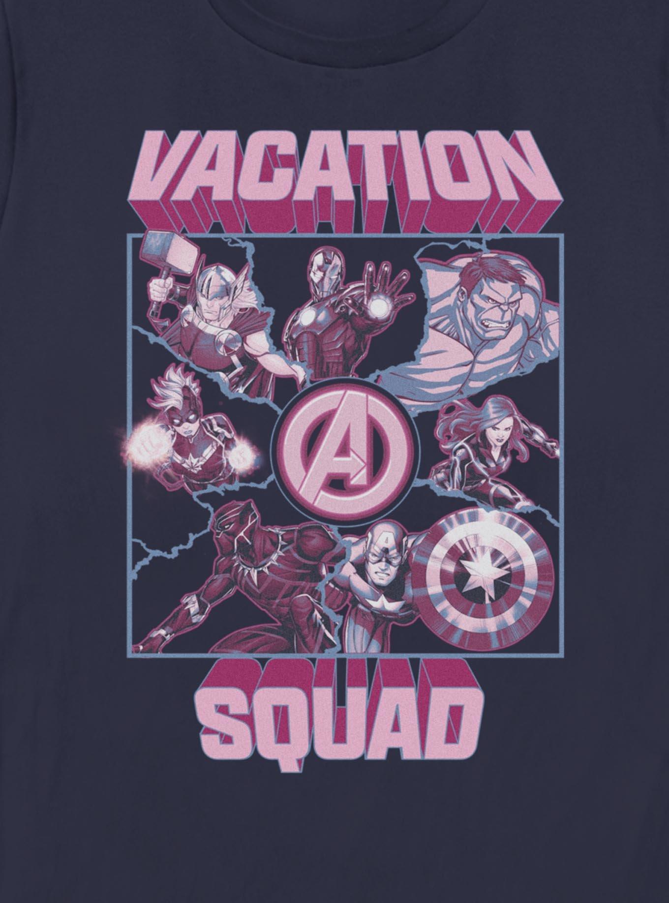 Marvel Avengers Vacation Squad Square Womens T-Shirt, , hi-res