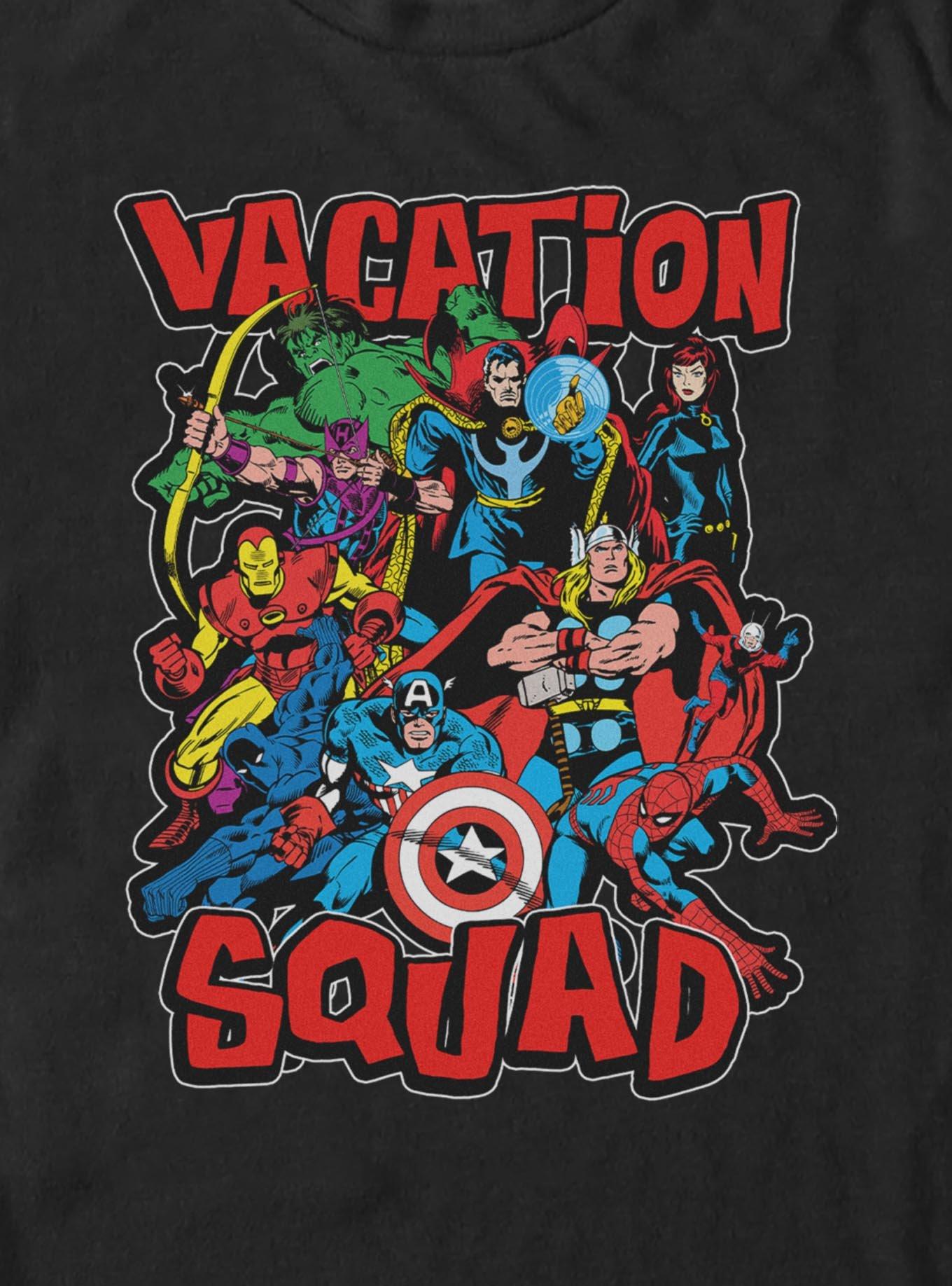 Marvel Avengers Vacation Squad Fighting Stance T-Shirt