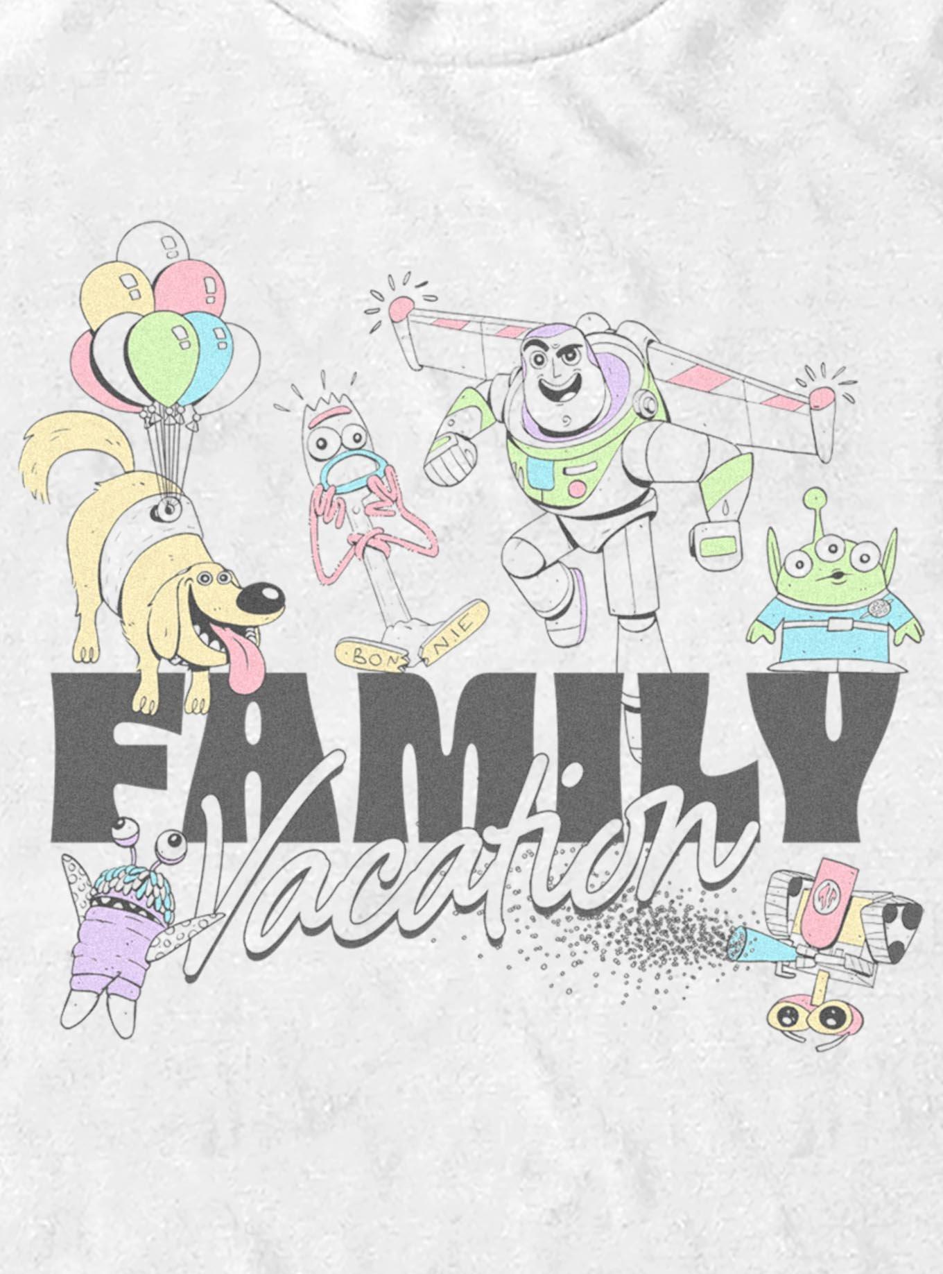 Disney Pixar Family Vacation Characters T-Shirt