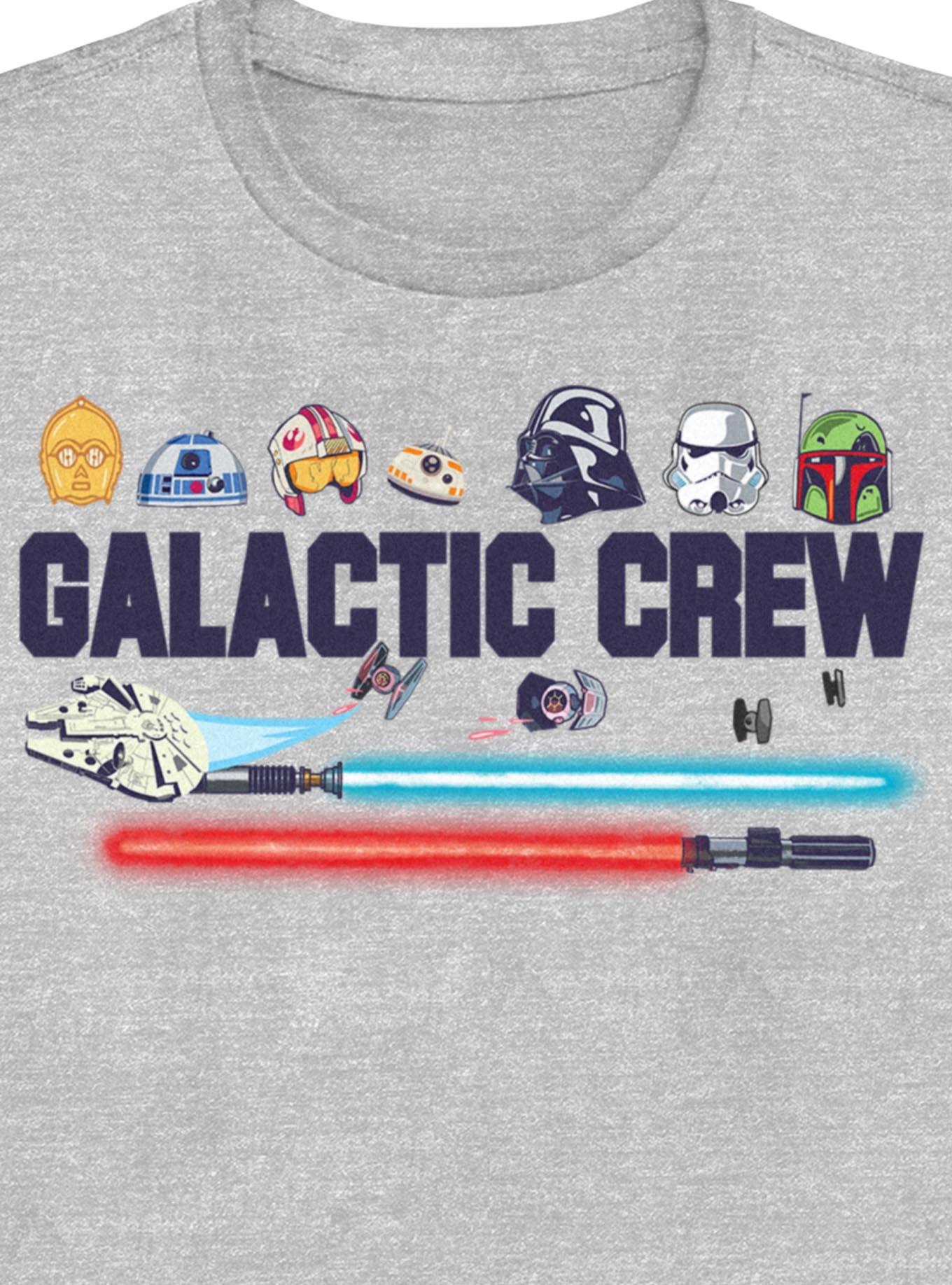 Star Wars Galactic Crew Womens T-Shirt, ATH HTR, alternate - view 2