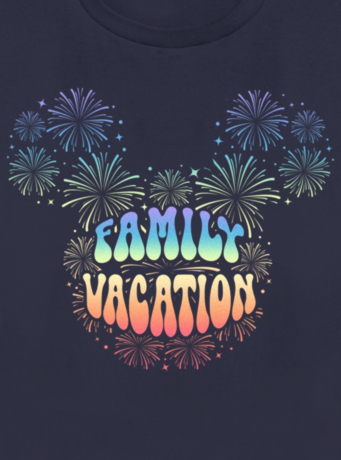 Disney Mickey Mouse Head Family Vaction Fireworks Womens T-Shirt, , hi-res