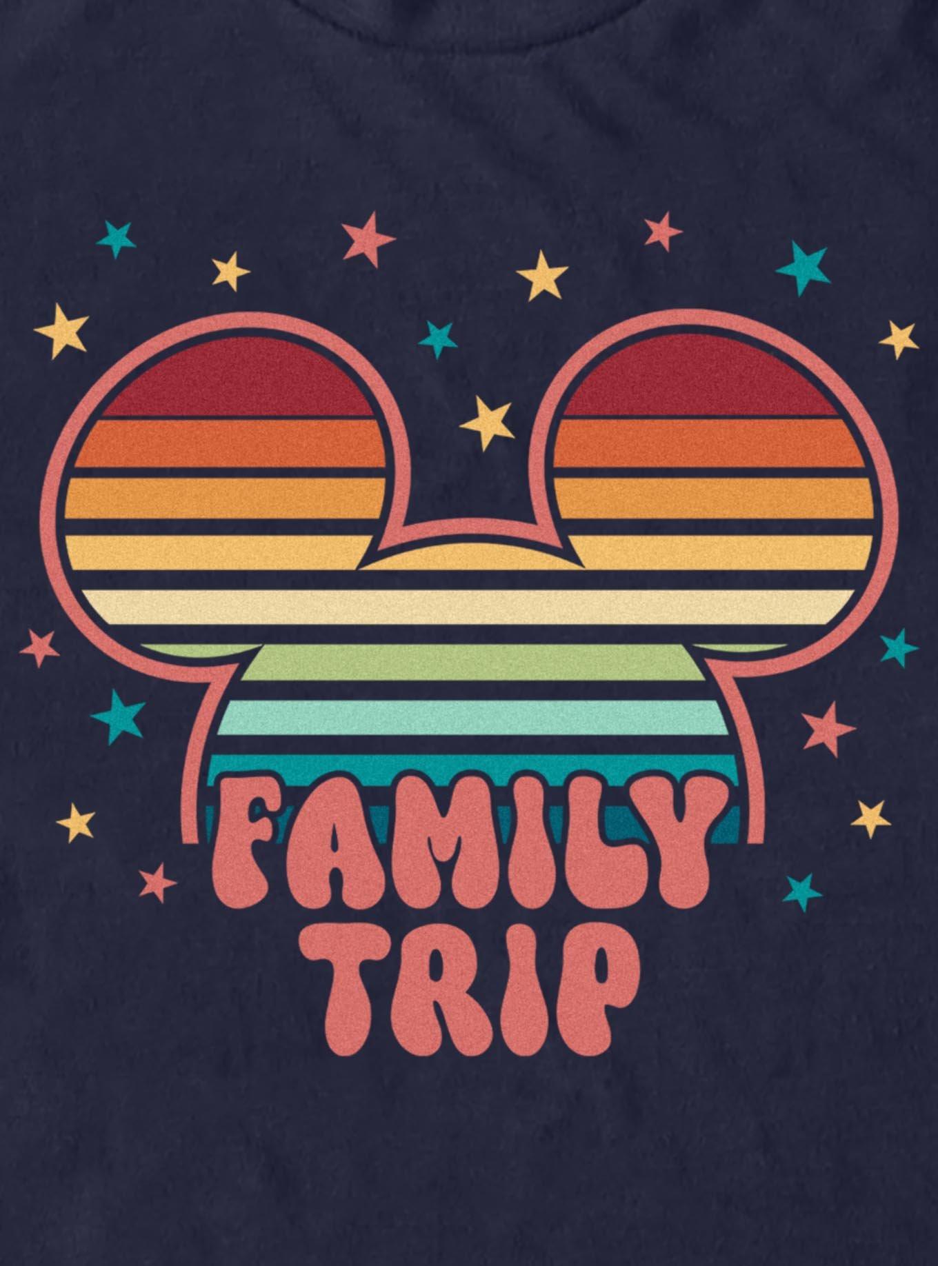 Disney Mickey Mouse Head Colorful Stars Family Trip T-Shirt, , hi-res