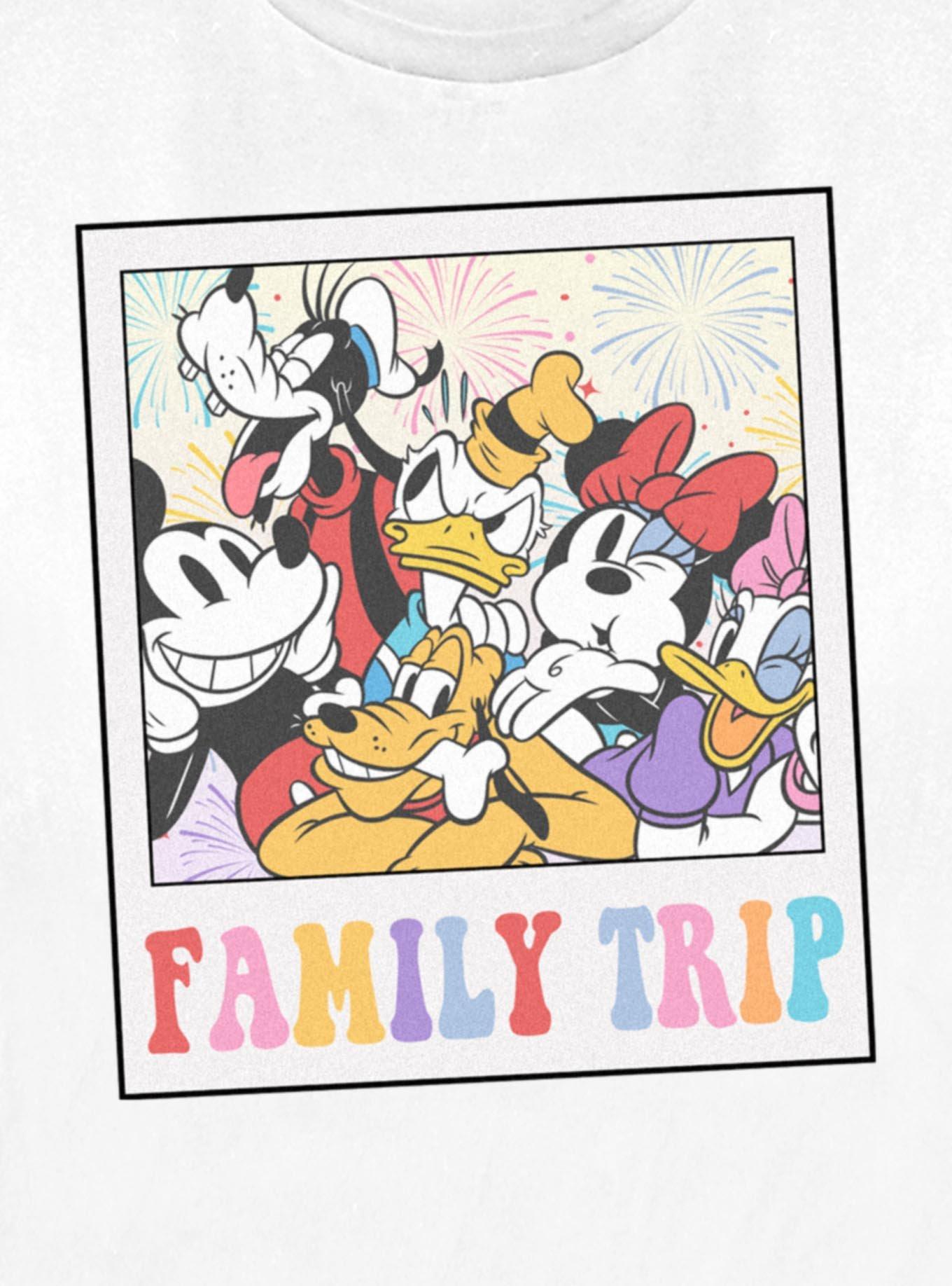 Disney Mickey Mouse & Friends Family Trip Polaroid Womens T-Shirt