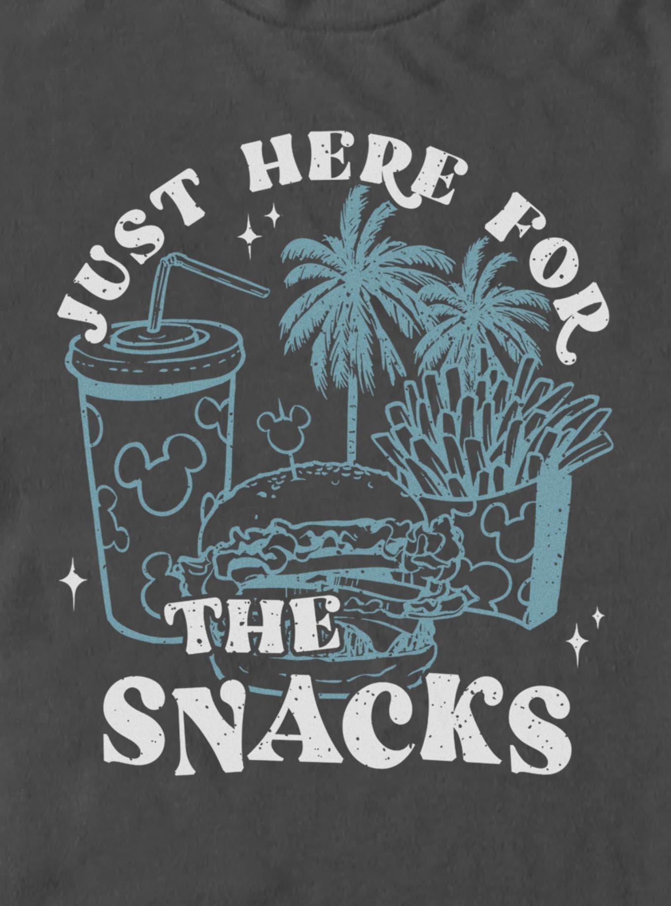 Disney Mickey Mouse Just Here For The Snacks T-Shirt