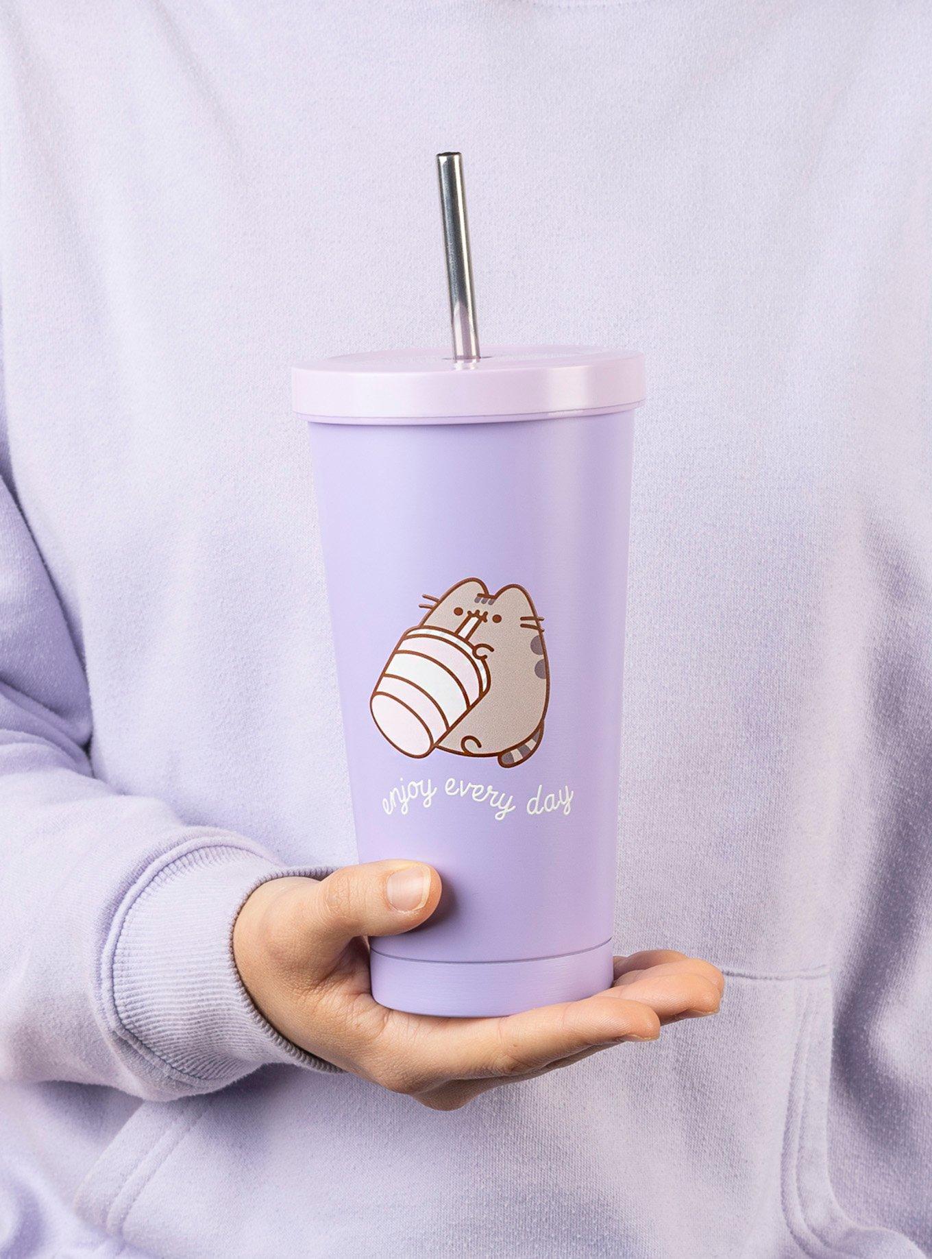 Pusheen Moments Steel Tumbler With Straw, , alternate
