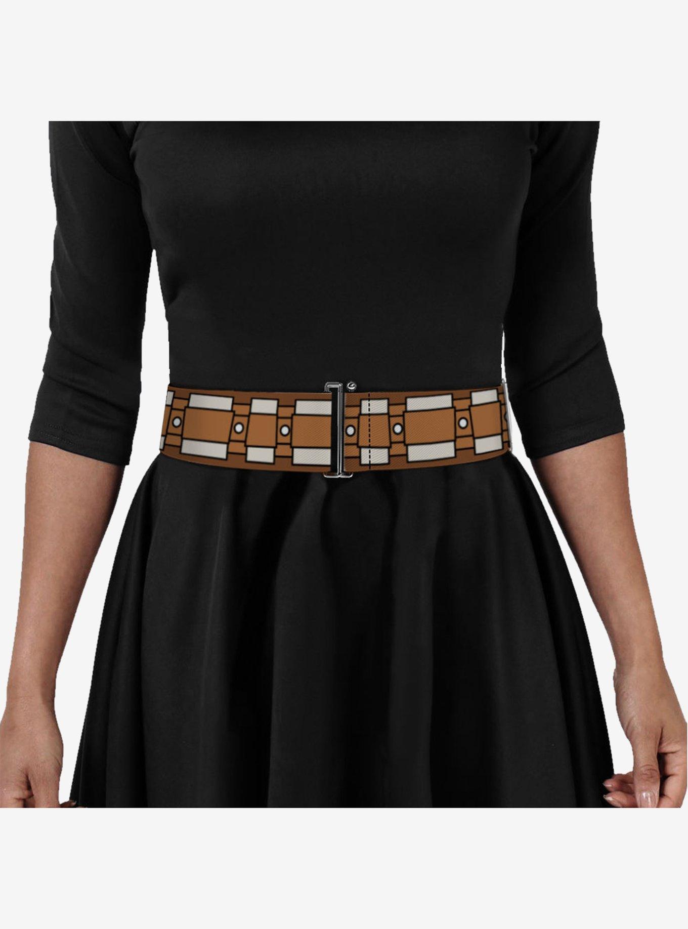 Star Wars Chewbacca Bandolier Bounding Cinch Belt, BROWN, alternate
