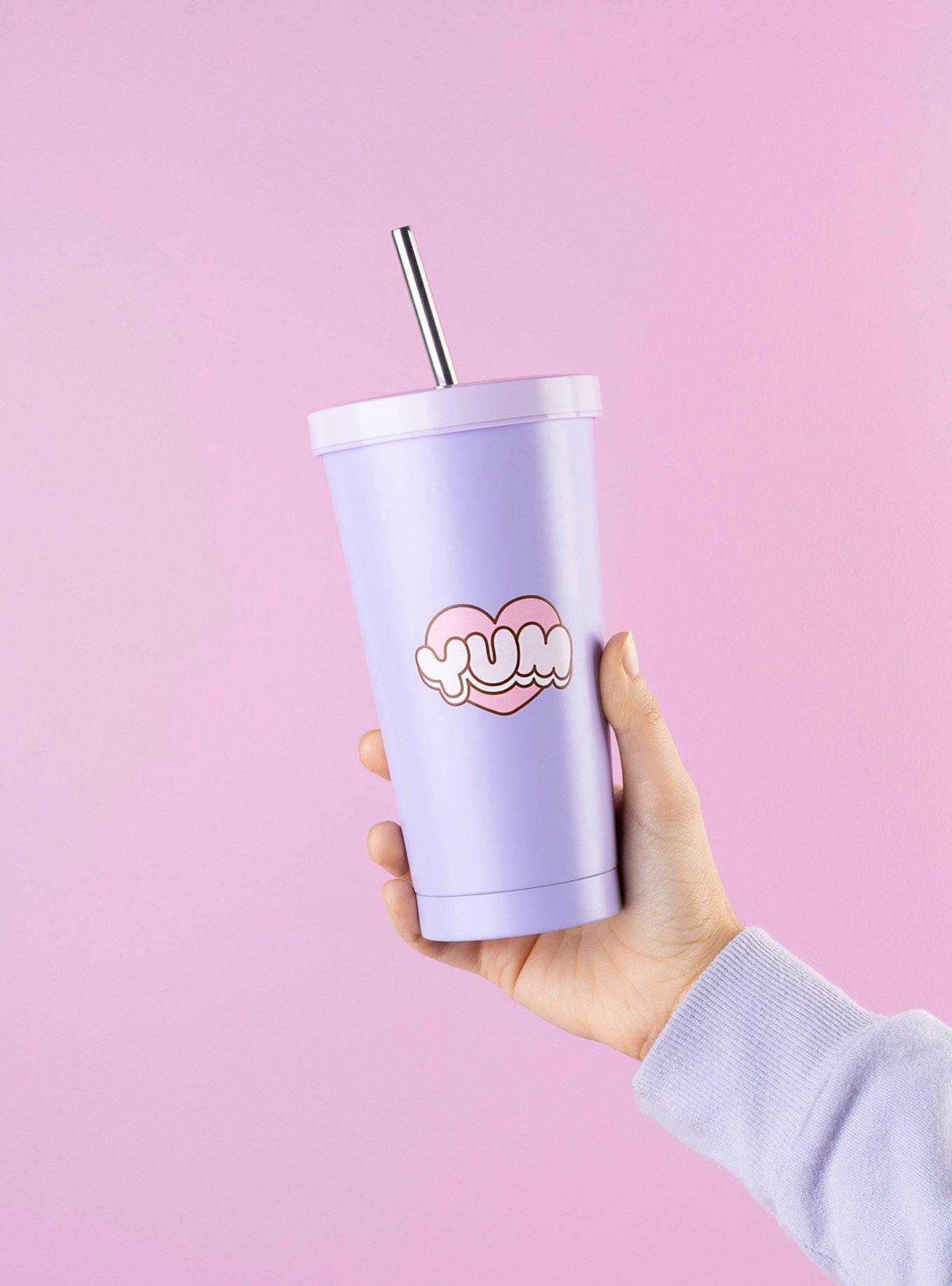 Pusheen Moments Steel Tumbler With Straw, , alternate