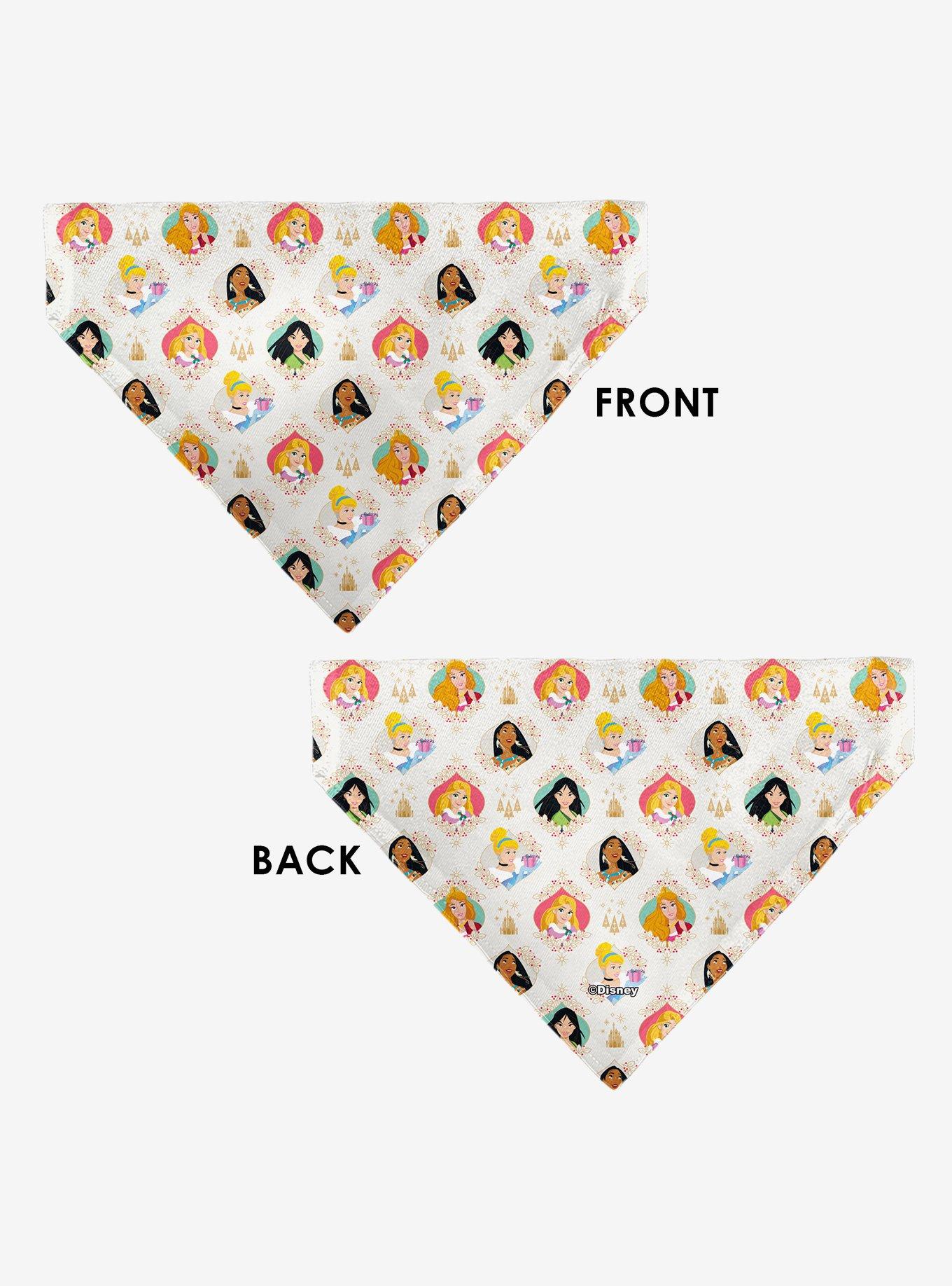 Disney Holiday Princess Poses and Icons Slip On Collar Pet Bandana - Bandana Only, , alternate