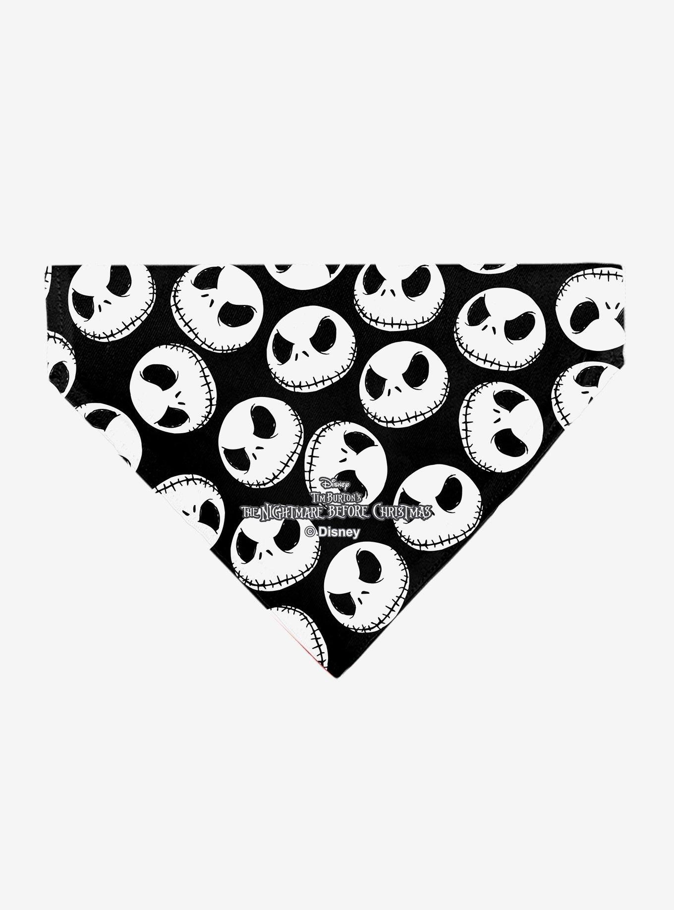 Disney Nightmare Before Christmas Jack Expressions Scattered Slip On Collar Pet Bandana - Bandana Only, , hi-res