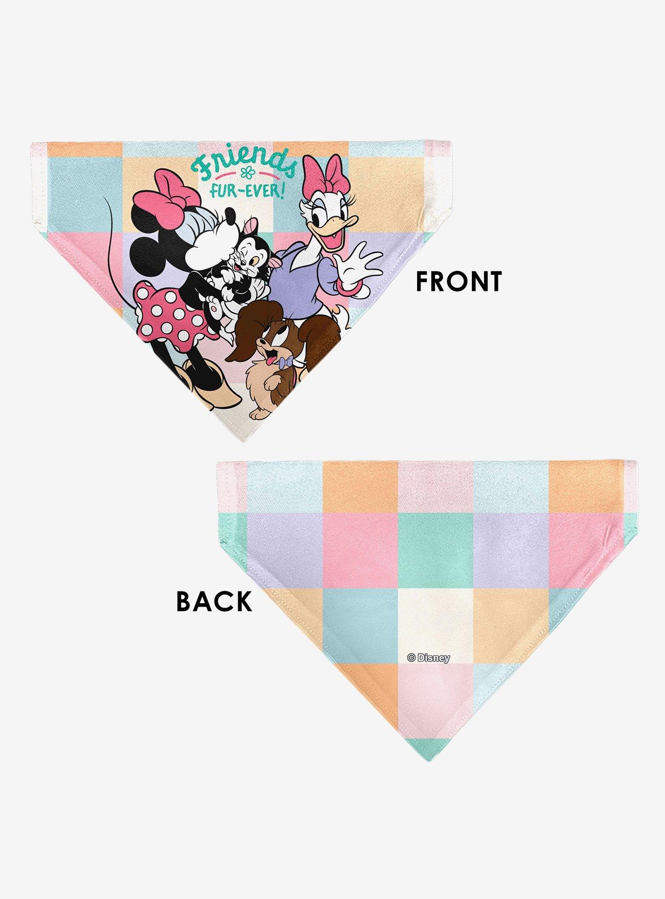 Disney Minnie Mouse Daisy Duck Friends Fur Ever Slip On Collar Pet Bandana - Bandana Only, , alternate