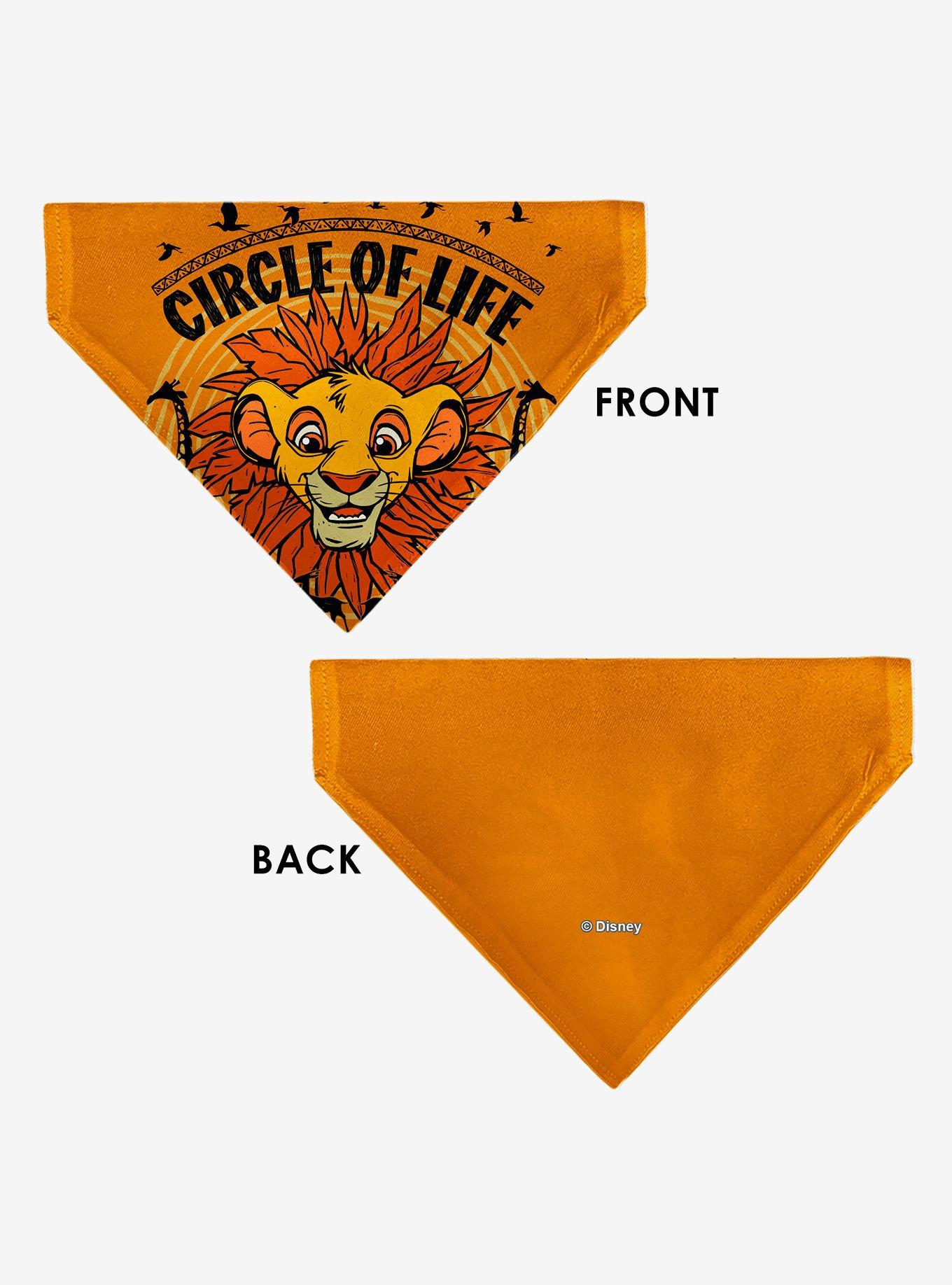 Disney The Lion King Young Simba Circle of Life Pose Slip On Collar Pet Bandana - Bandana Only, , alternate