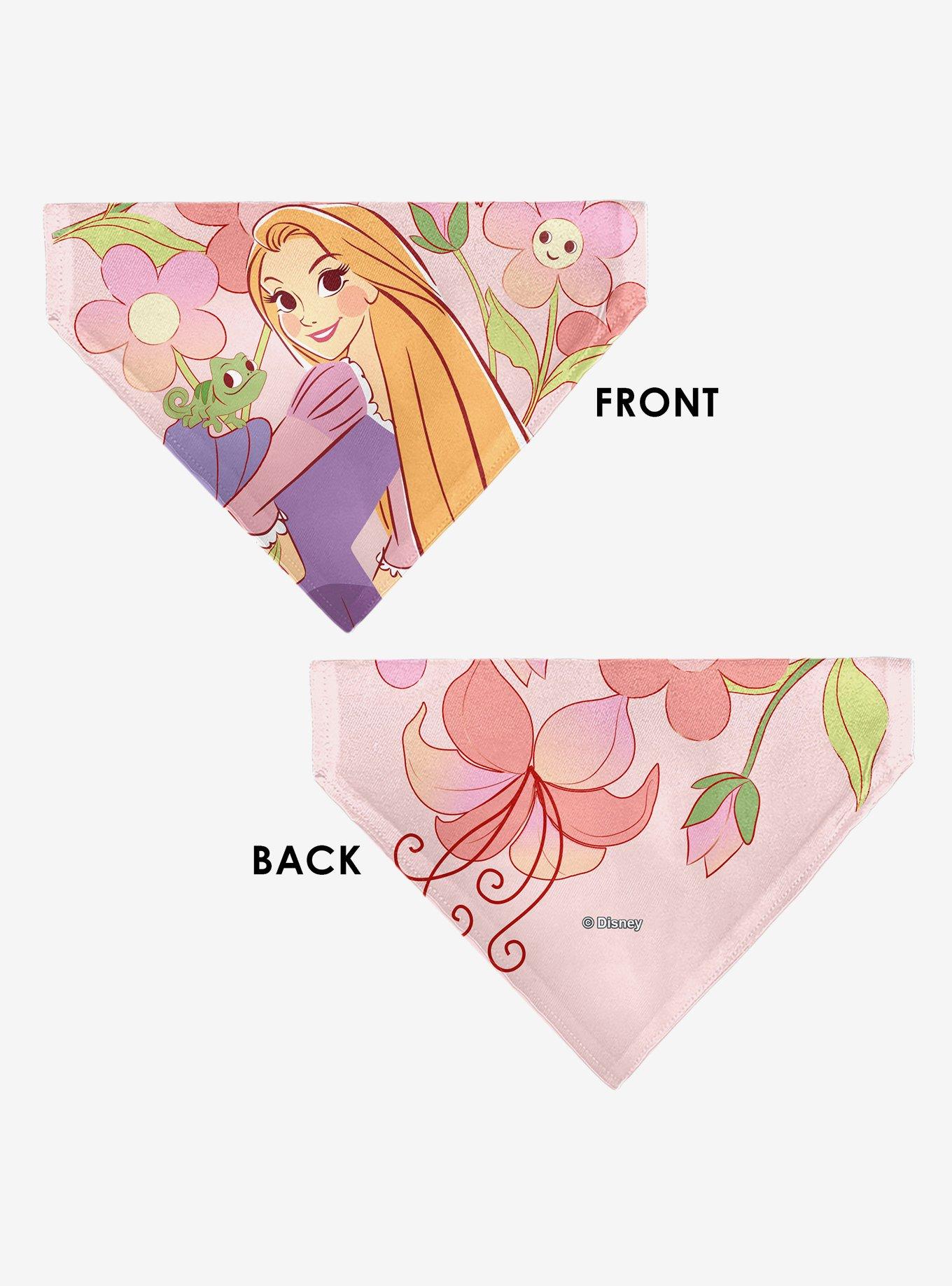 Disney Tangled Rapunzel and Pascal Flowers Pose Slip On Collar Pet Bandana - Bandana Only, , alternate
