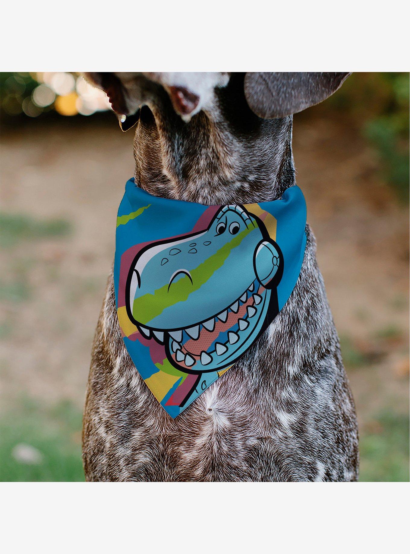 Disney Toy Story Rex Pop Art Pose Slip On Collar Pet Bandana - Bandana Only, , alternate